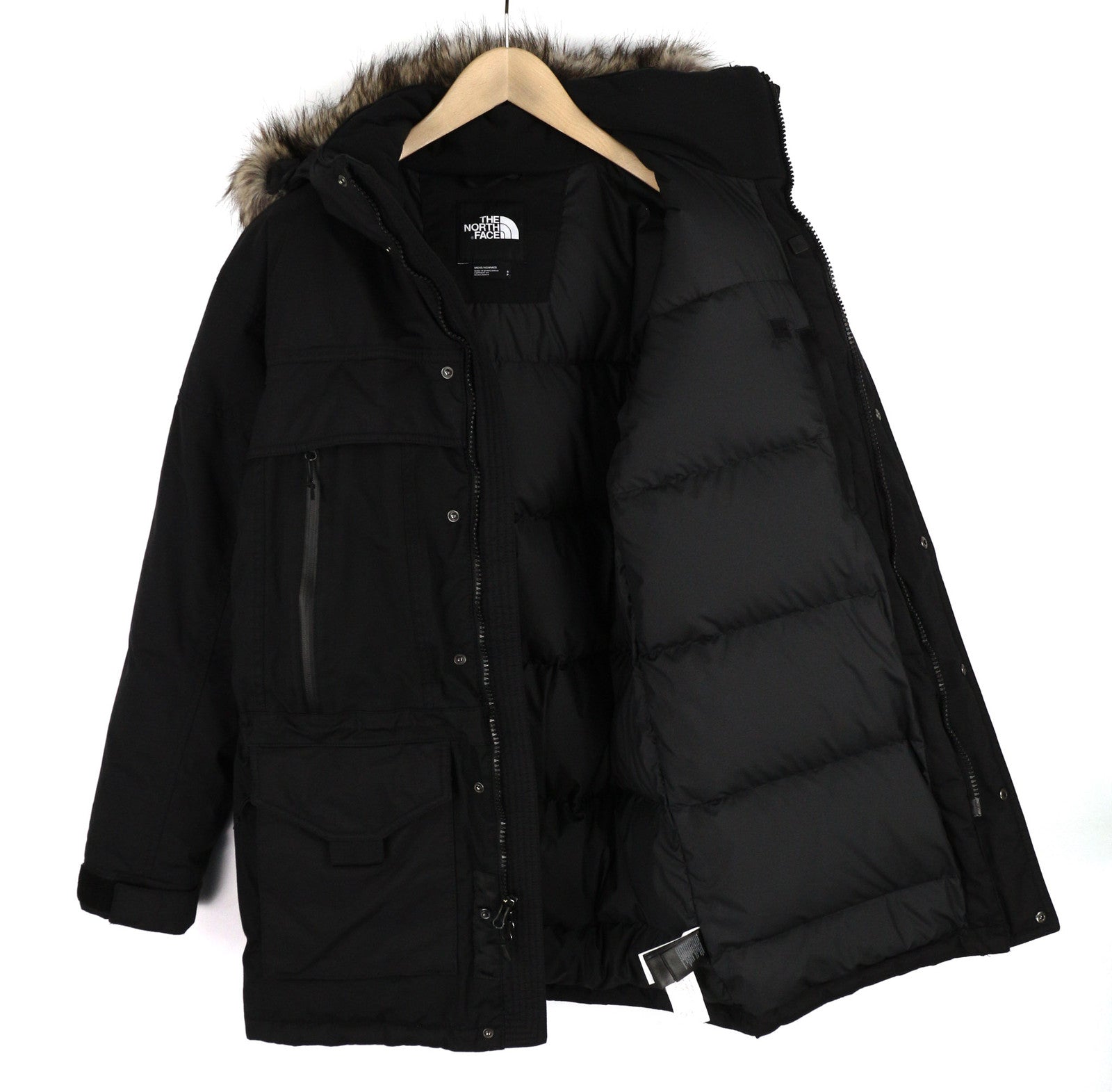 THE NORTH FACE McMurdo 2 Parka Men Jacket S Black Don Insulated Hooded DryVent