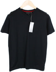 RICHMOND Men's T-Shirt L Black Pure Cotton Short Sleeve Summer Casual