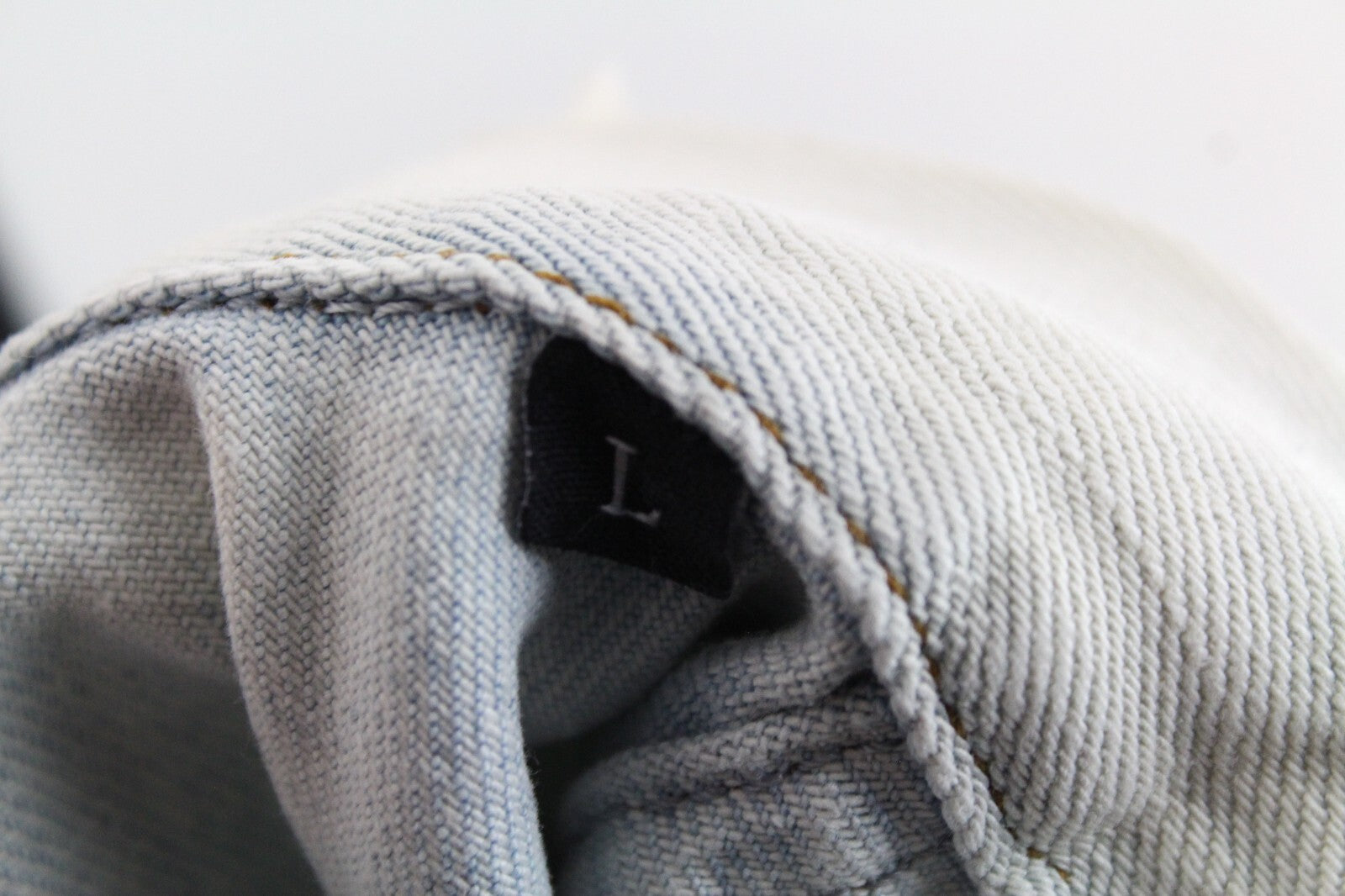 DIESEL De-Visty 069AV Jacket Women L Blue Grey Denim Ripped Cotton