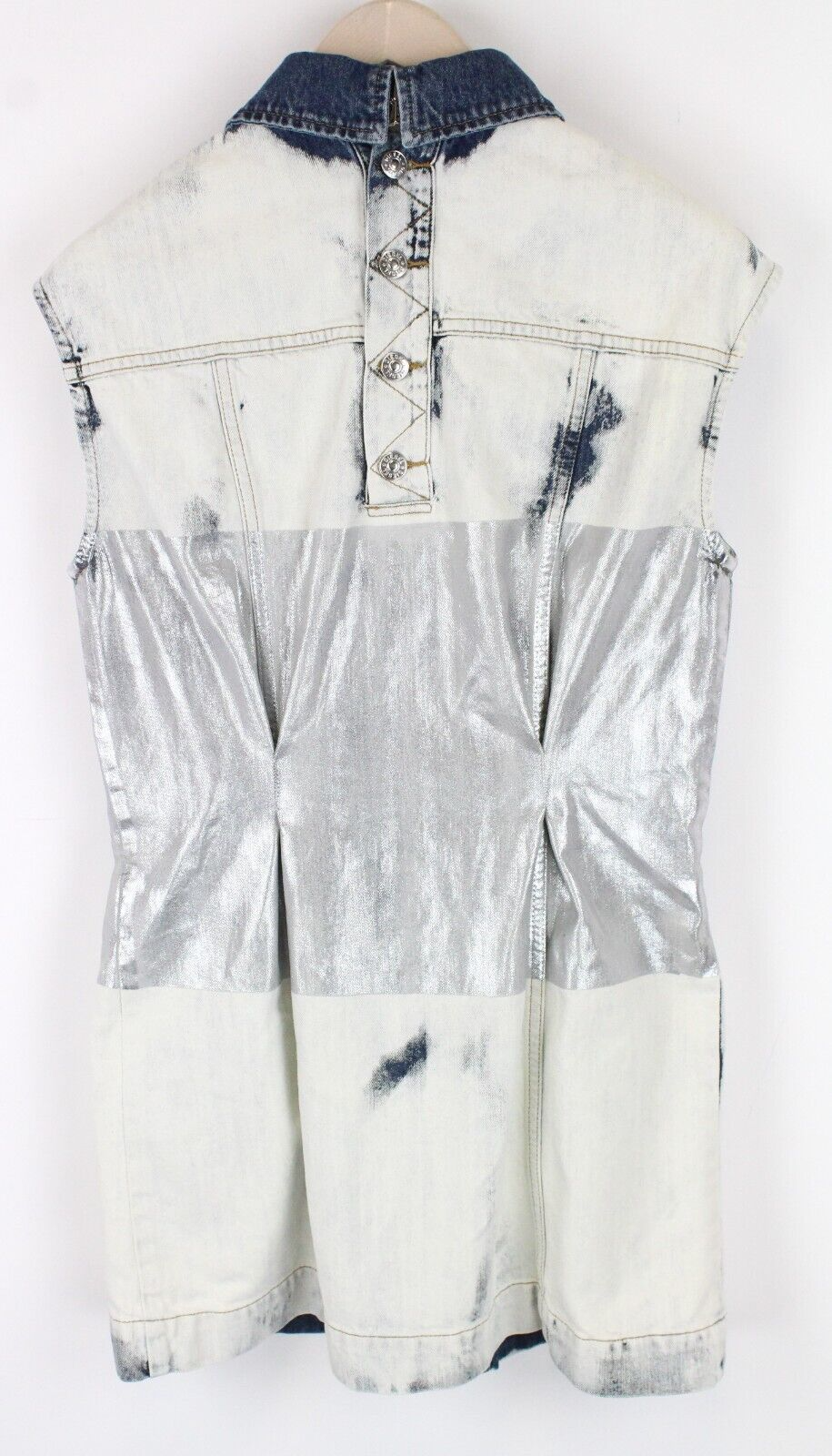 Womens DIESEL De-Dyane 0890Q Dress XS Blue Denim Sleeveless RRP€350