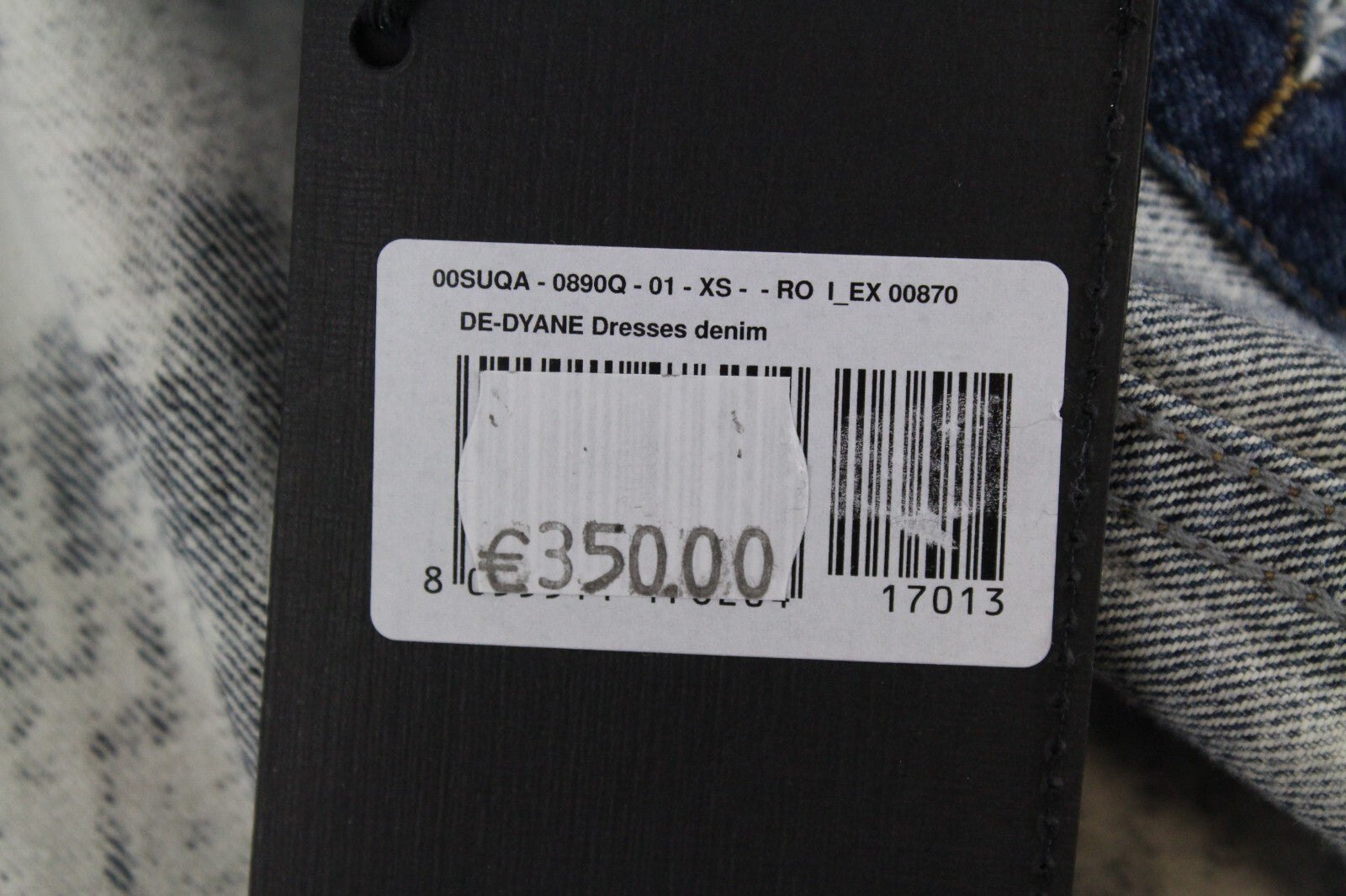 Womens DIESEL De-Dyane 0890Q Dress XS Blue Denim Sleeveless RRP€350