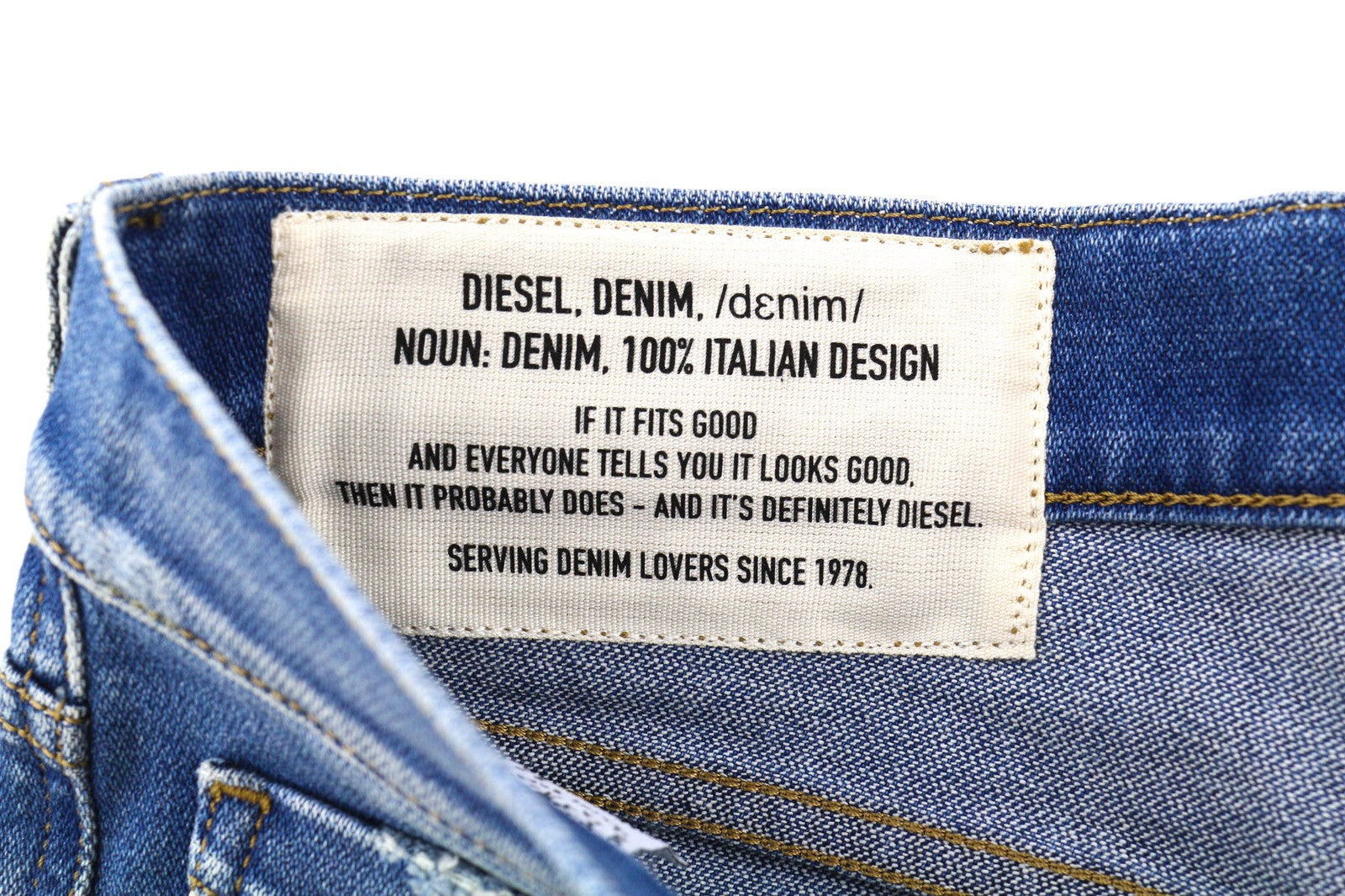 DIESEL Tepphar 009JU Mens Jeans W32/L32 Slim Stretchy Washed Denim Blue RRP€200