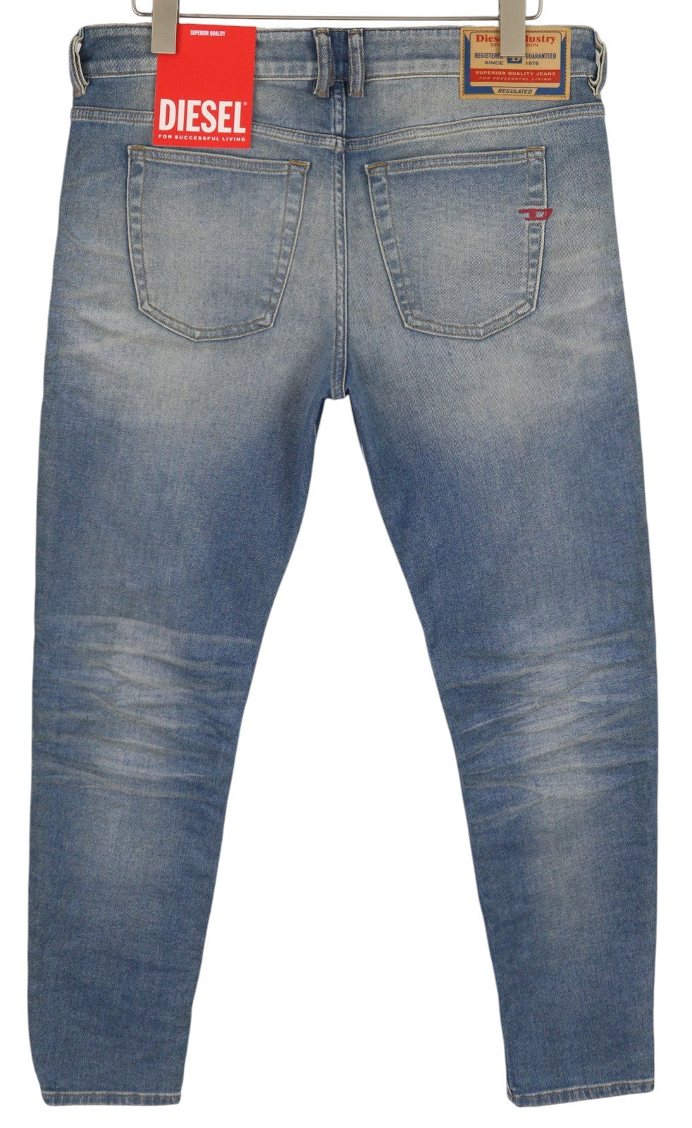 DIESEL 1979 Sleenker 09H71 Men Jeans W34/L30 Skinny Fit Low Waist RRP€225 Blue