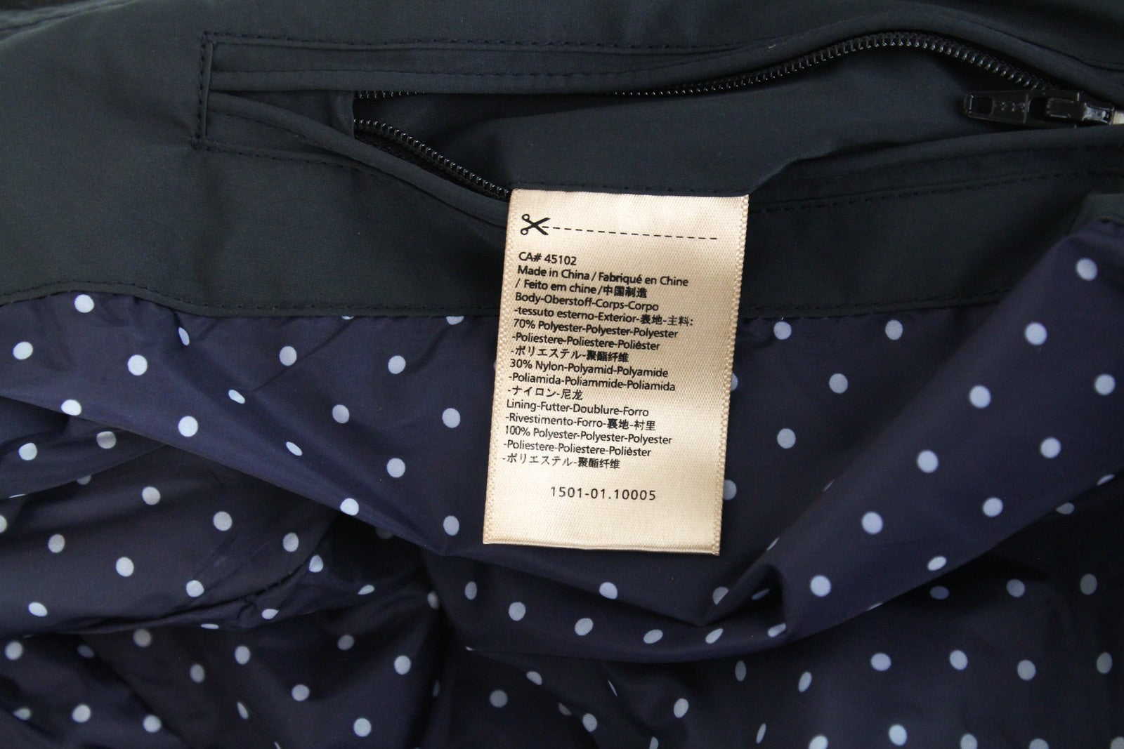 SCOTCH & SODA Ams Couture Men's Jacket S Navy Lined Lightweight Zip Closure