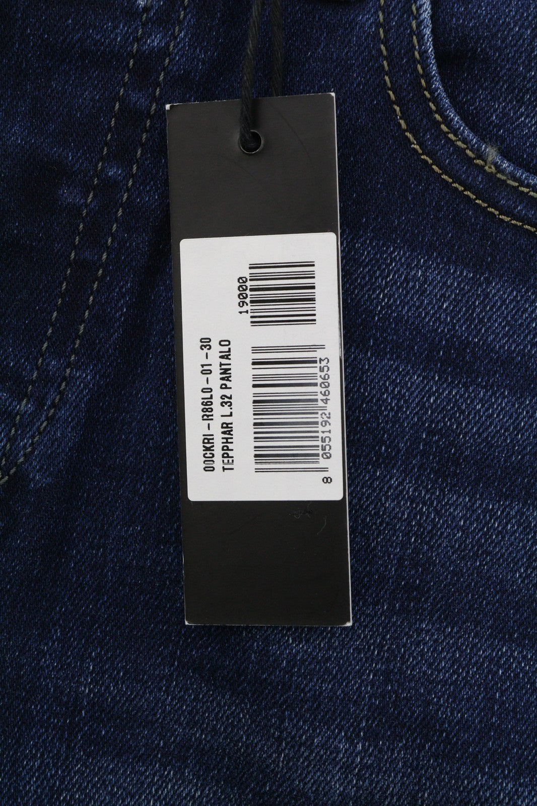 DIESEL Tepphar R86L0 Mens Jeans W27/L32 Slim Carrot  Stretchy Washed Blue Denim