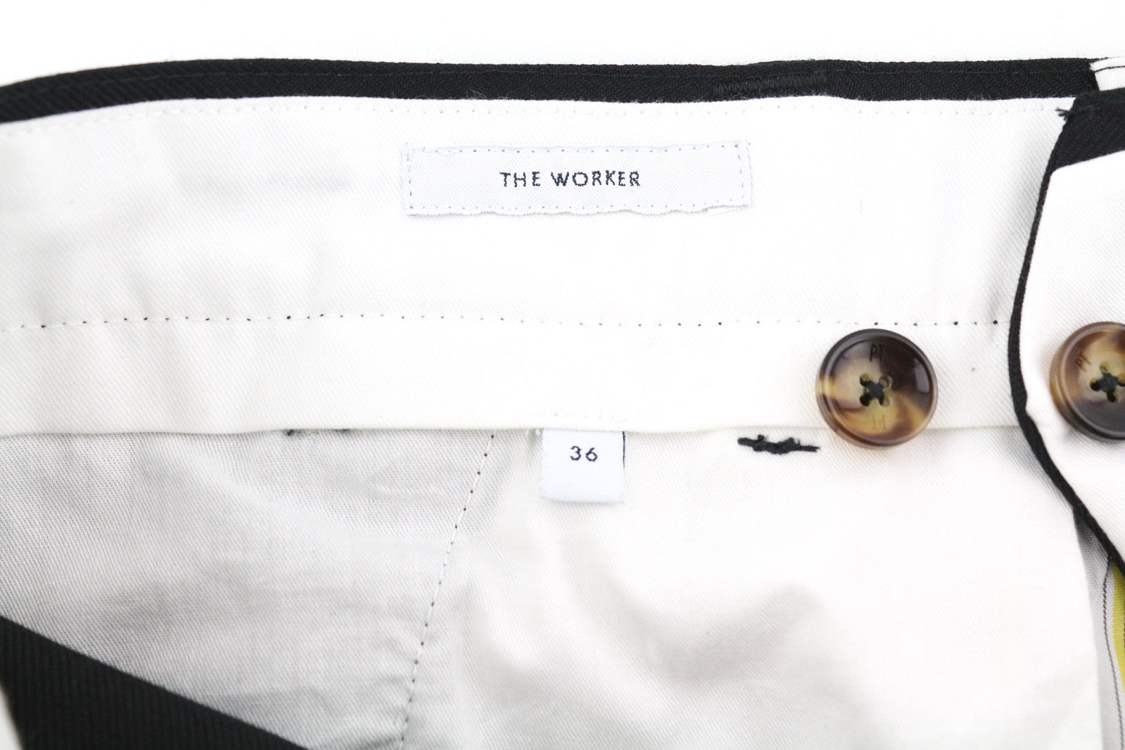 PT TORINO The Worker Men Trousers W36 Fleece Wool Blend Tapered Fit Buttoned