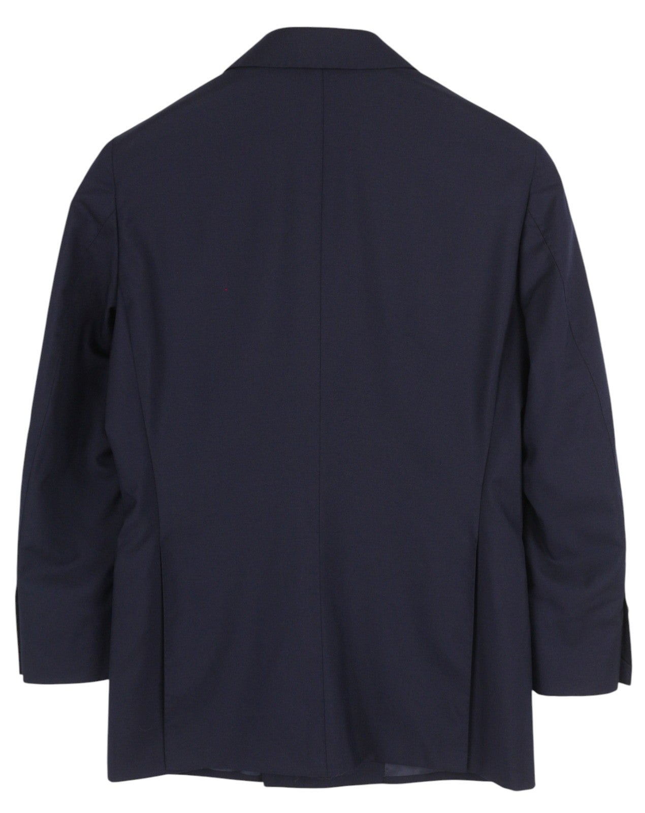 SUITSUPPLY La Spalla Men Blazer UK30R Dark Blue Wool Double-Breasted Peak Lapel