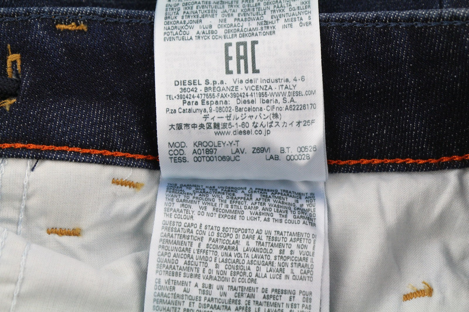 DIESEL Krooley Jogg Z69VI Mens Jeans W30/L32 Tapered  Stretchy RRP€195 Blue