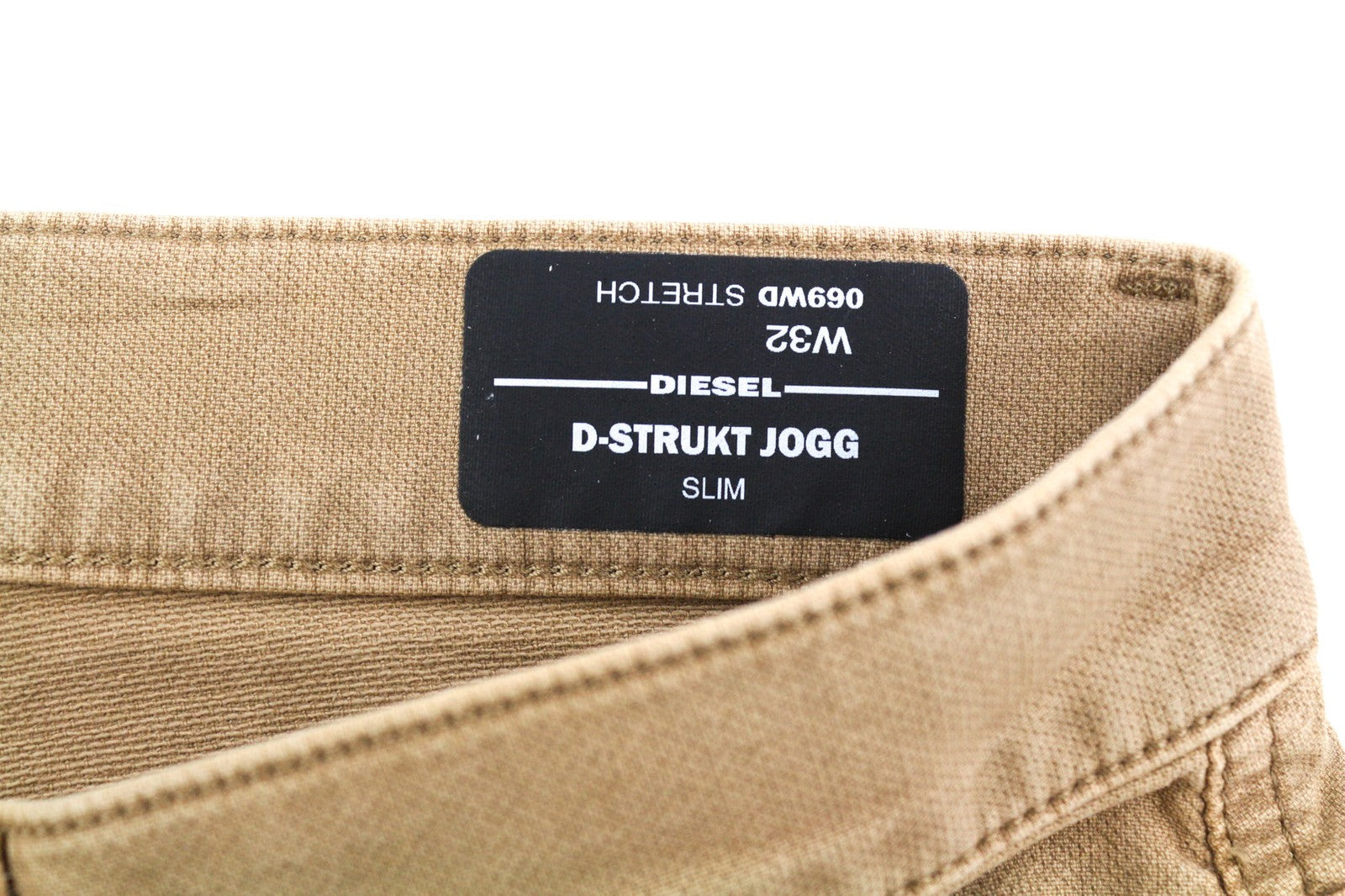 DIESEL D-Strukt Jogg 069WD Mens Jeans W32 Slim  Stretchy Zip Fly Brown RRP€250