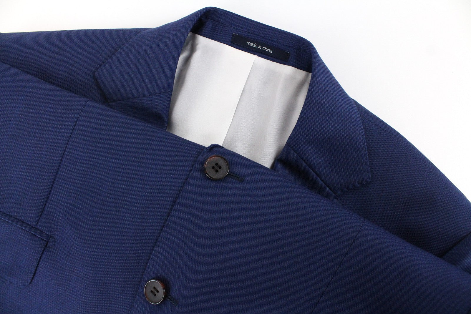 „SUITSUPPLY Napoli“ vyriškas švarkas, UK38S, mėlynas, grynos vilnos, vienaeilis, su įpjova apykakle 