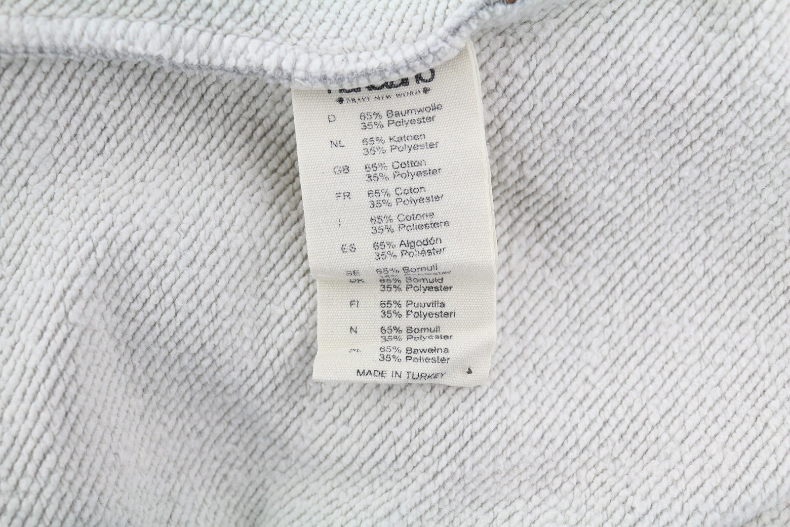 NAKETANO Women Sweatshirt L Melange Grey Full Zip High Neck Pockets Long Sleeve