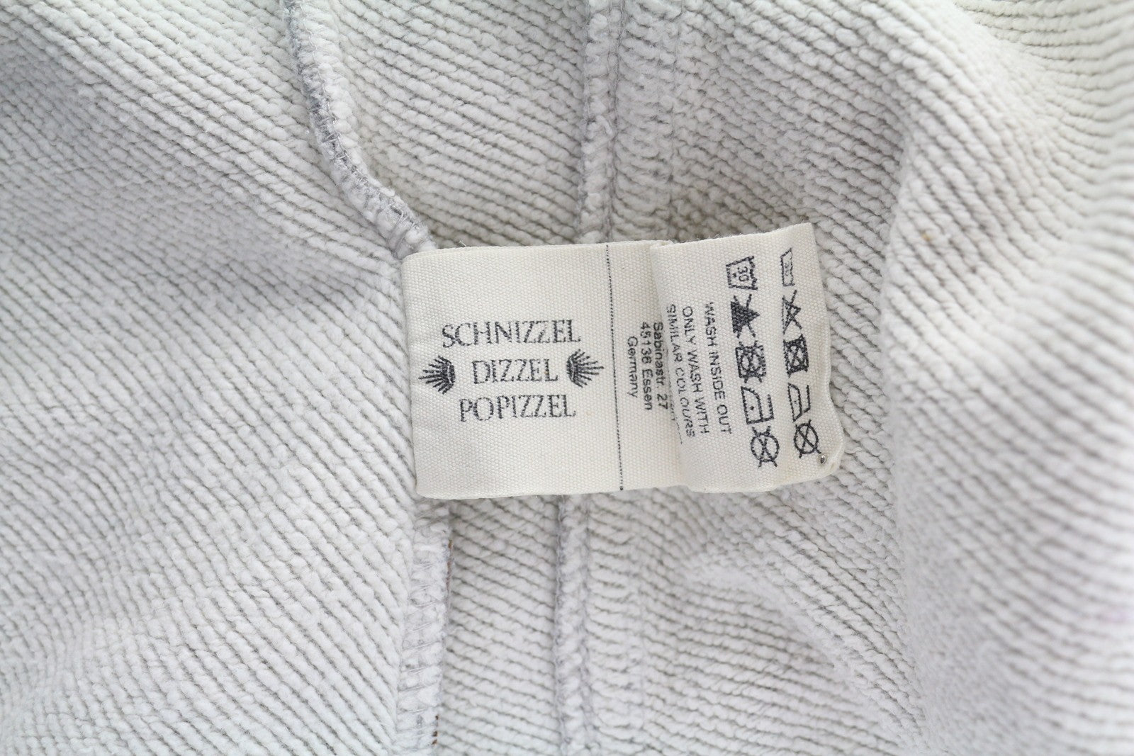 NAKETANO Women Sweatshirt L Melange Grey Full Zip High Neck Pockets Long Sleeve