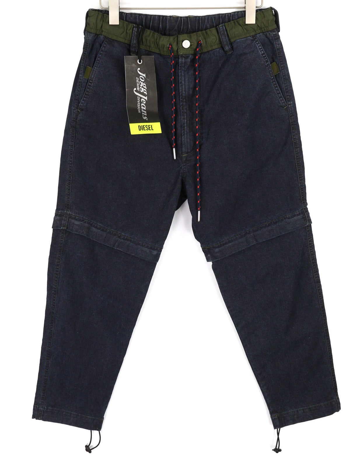 DIESEL D-Everi-Ne Jogg 009BI Mens Jeans W30 Sweat RRP€300 Removable Legs