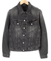 NUDIE Billy Men Jacket M Desolation Button Neck Unlined Patch Pocket Denim