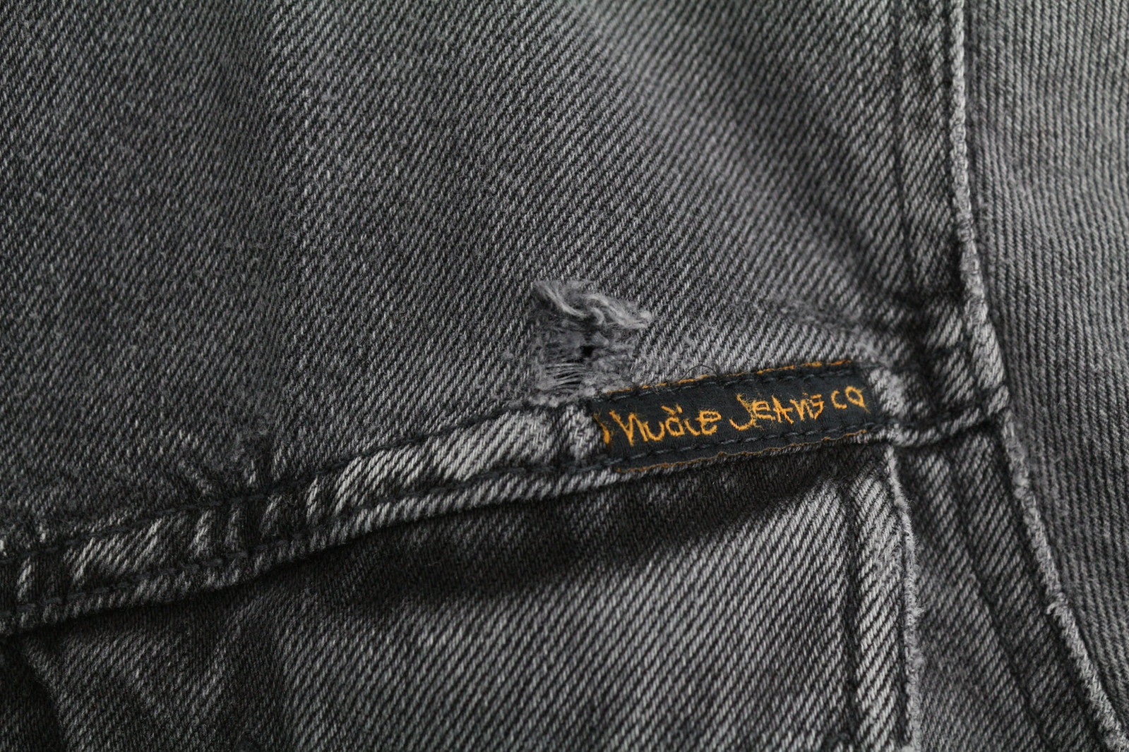 NUDIE Billy Men Jacket M Desolation Button Neck Unlined Patch Pocket Denim