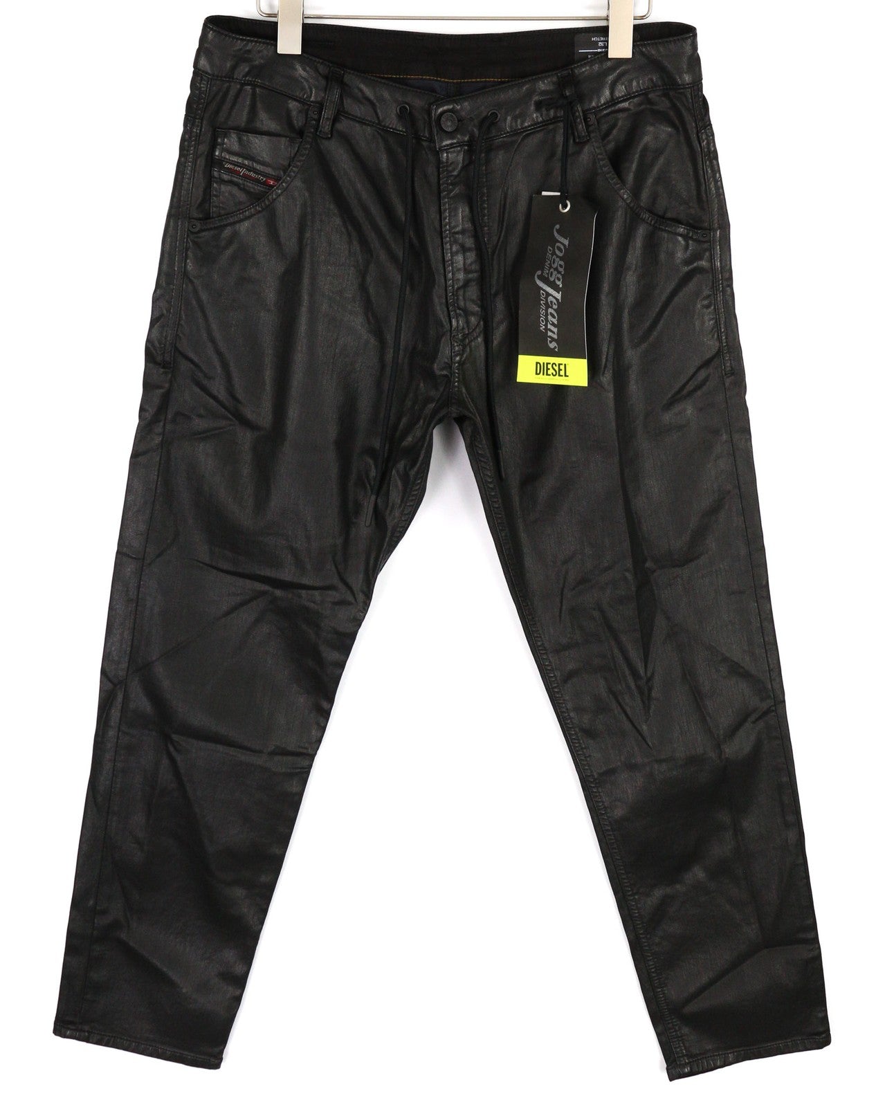 DIESEL Krooley Jogg 0849R Mens Jeans W36/L32 Tapered RRP€250 Coated Black