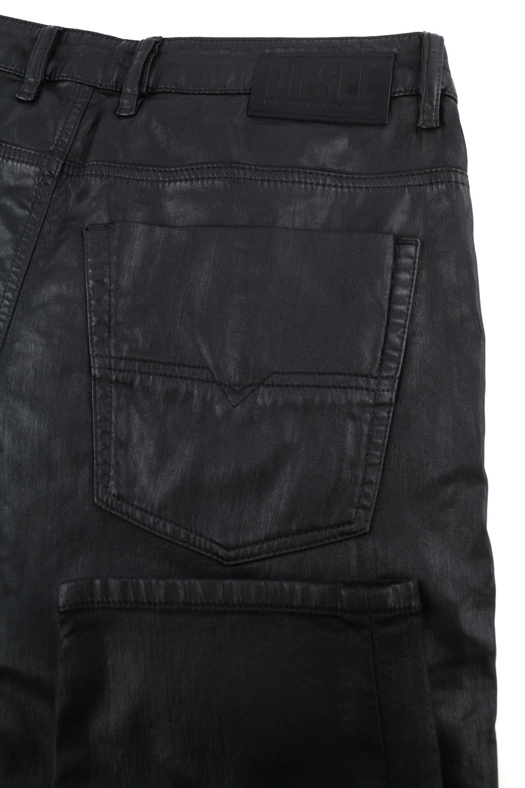 DIESEL Krooley Jogg 0849R Mens Jeans W36/L32 Tapered RRP€250 Coated Black