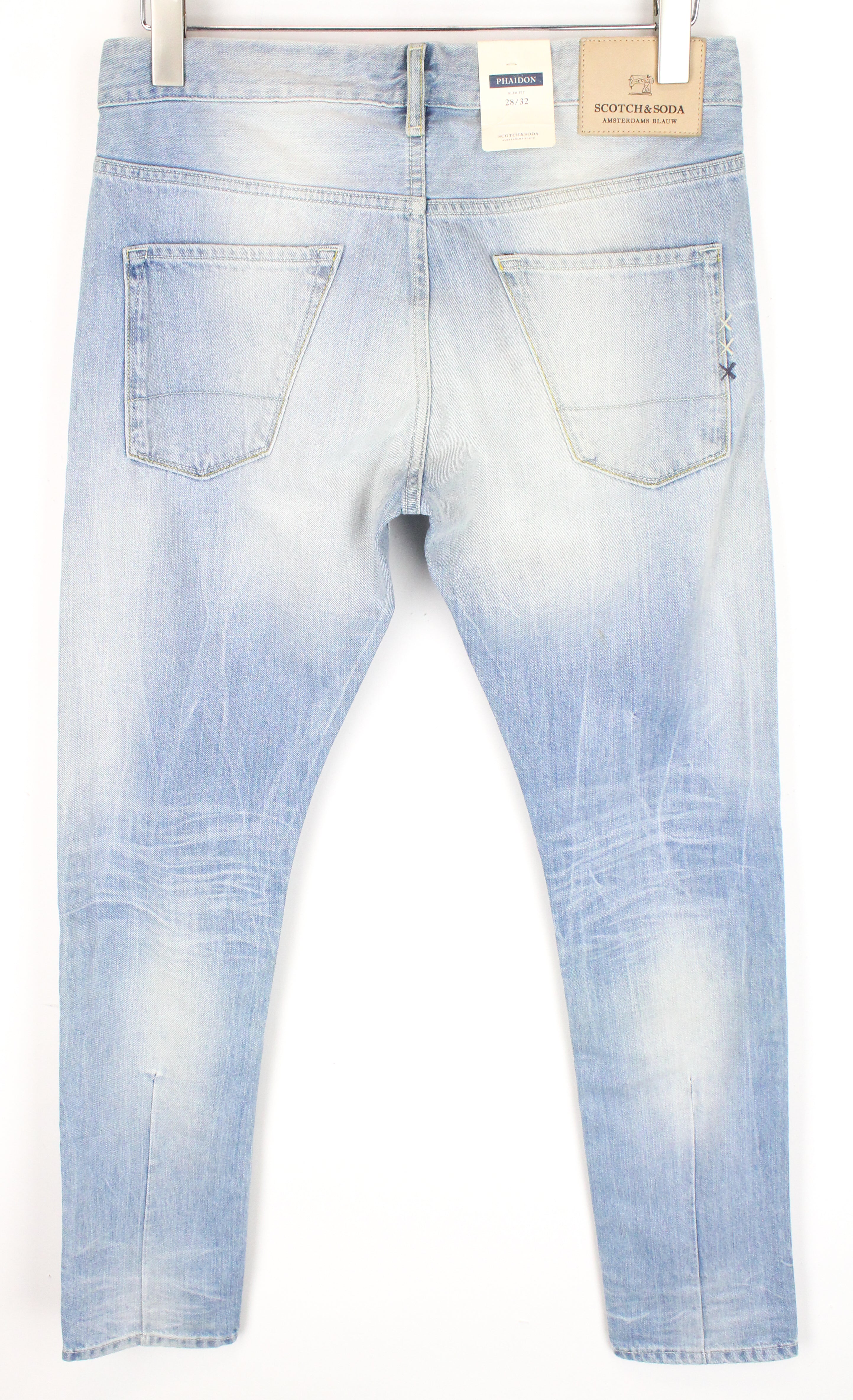 SCOTCH & SODA Phaidon Men's Jeans W28/L32 Slim Fit Blue Wash Cotton 5-Pocket