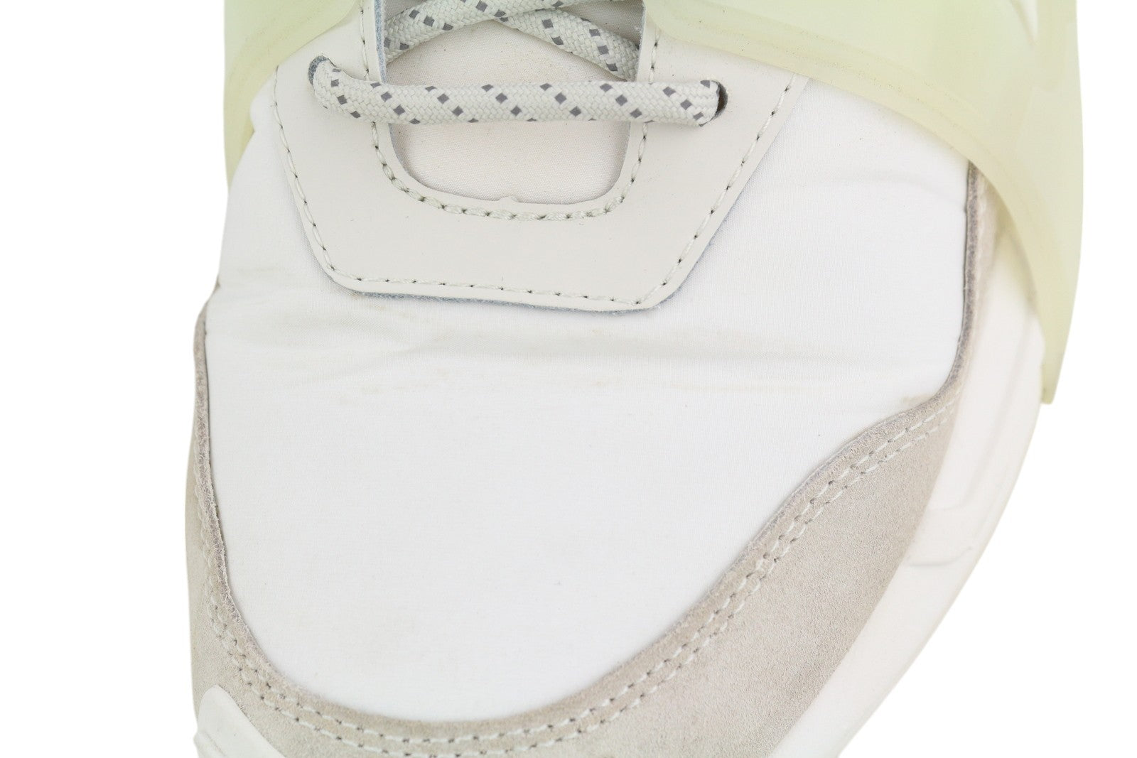 DIESEL S-Serendipity Mask Mens Sneakers EU44.5 White Almond Toe Low Top RRP€200