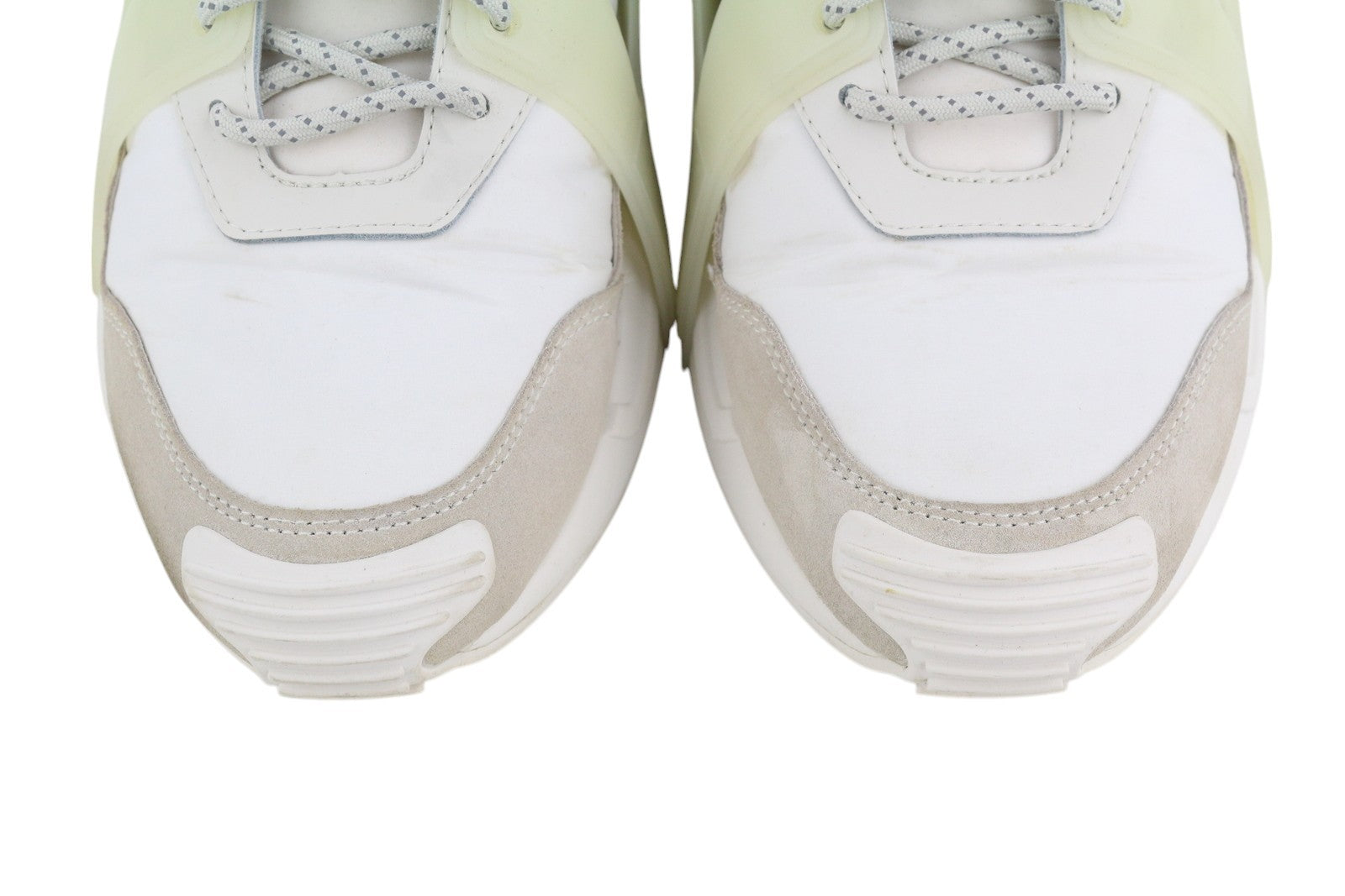 DIESEL S-Serendipity Mask Mens Sneakers EU44.5 White Almond Toe Low Top RRP€200