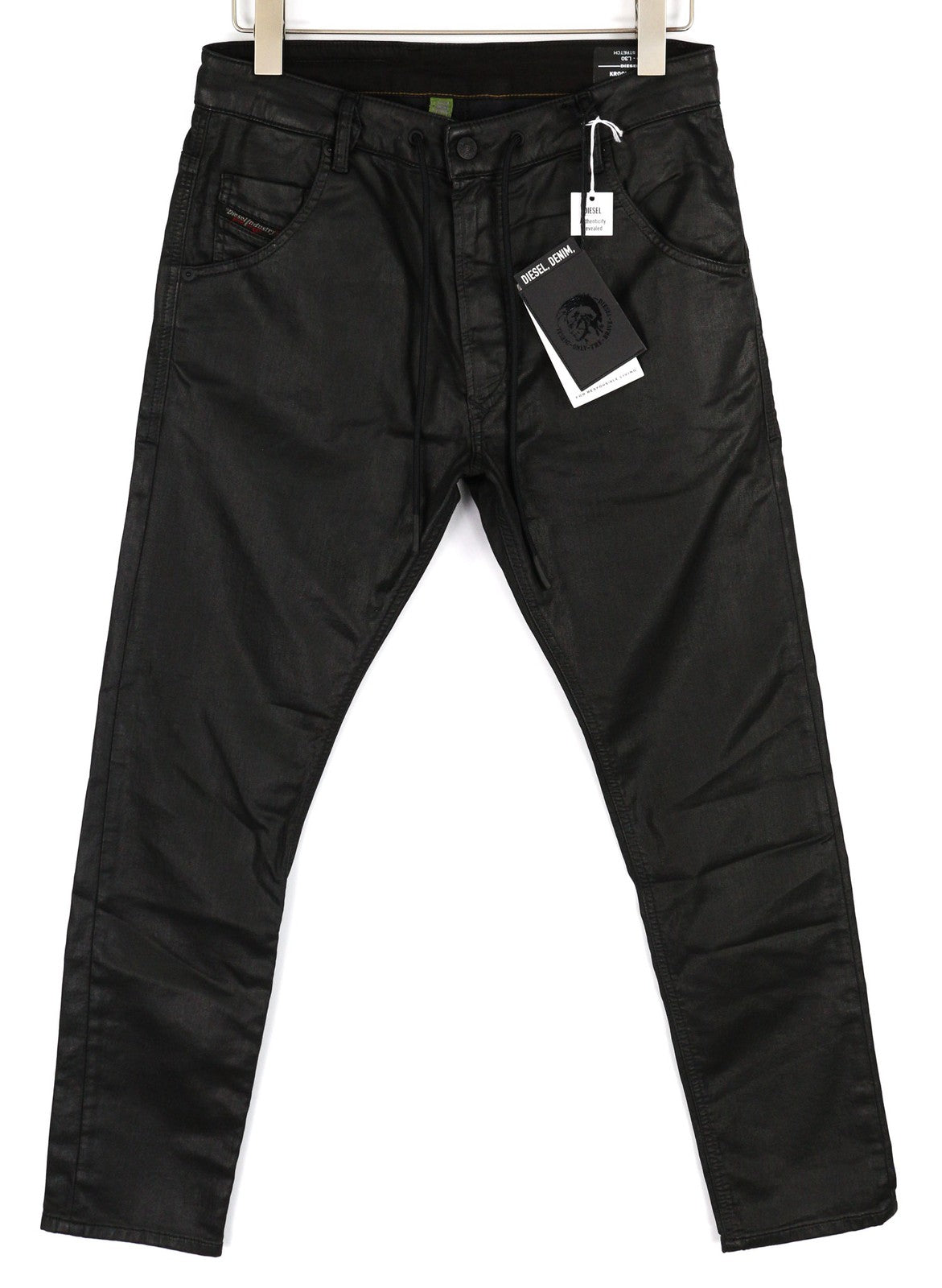 DIESEL Krooley Jogg 0849R Mens Jeans W30/L30 Tapered Coated Black RRP€250