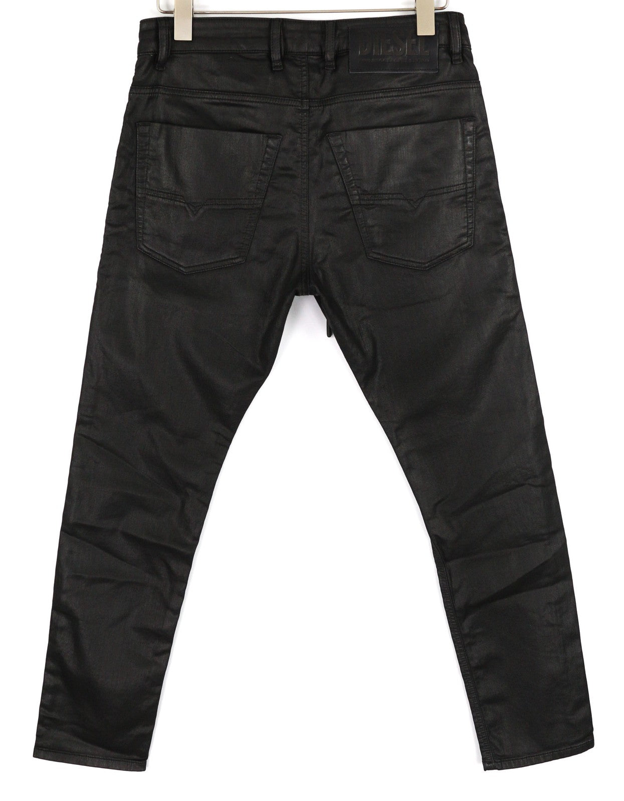 DIESEL Krooley Jogg 0849R Mens Jeans W30/L30 Tapered Coated Black RRP€250