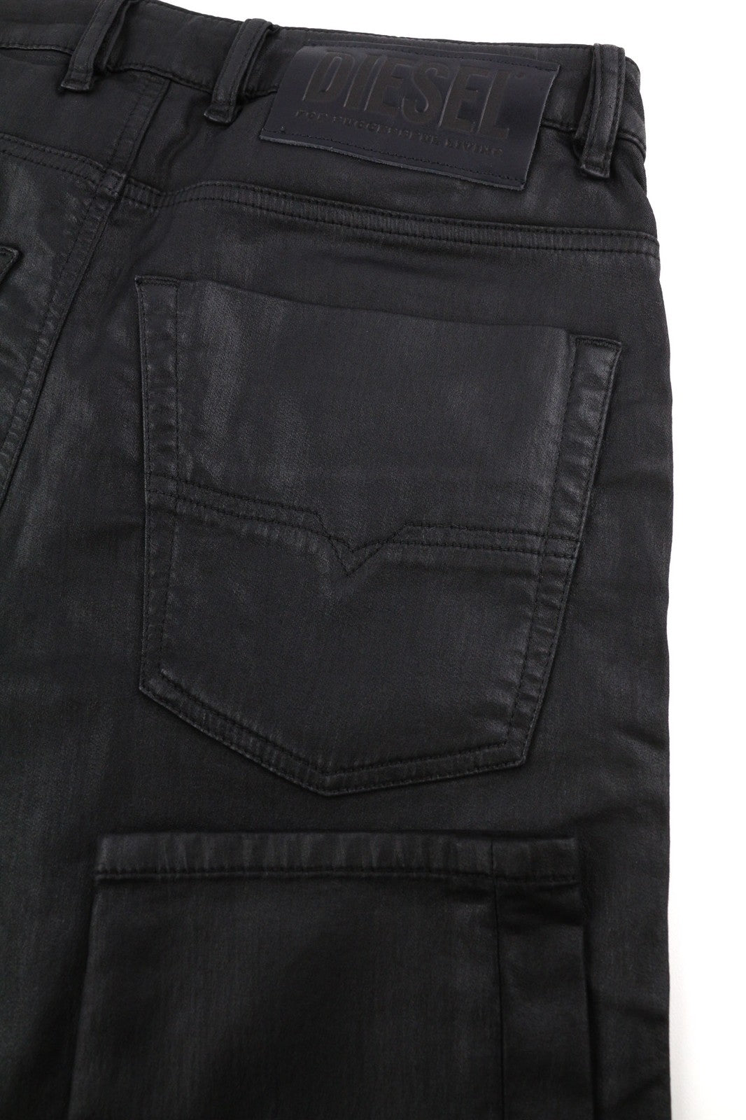 DIESEL Krooley Jogg 0849R Mens Jeans W30/L30 Tapered Coated Black RRP€250