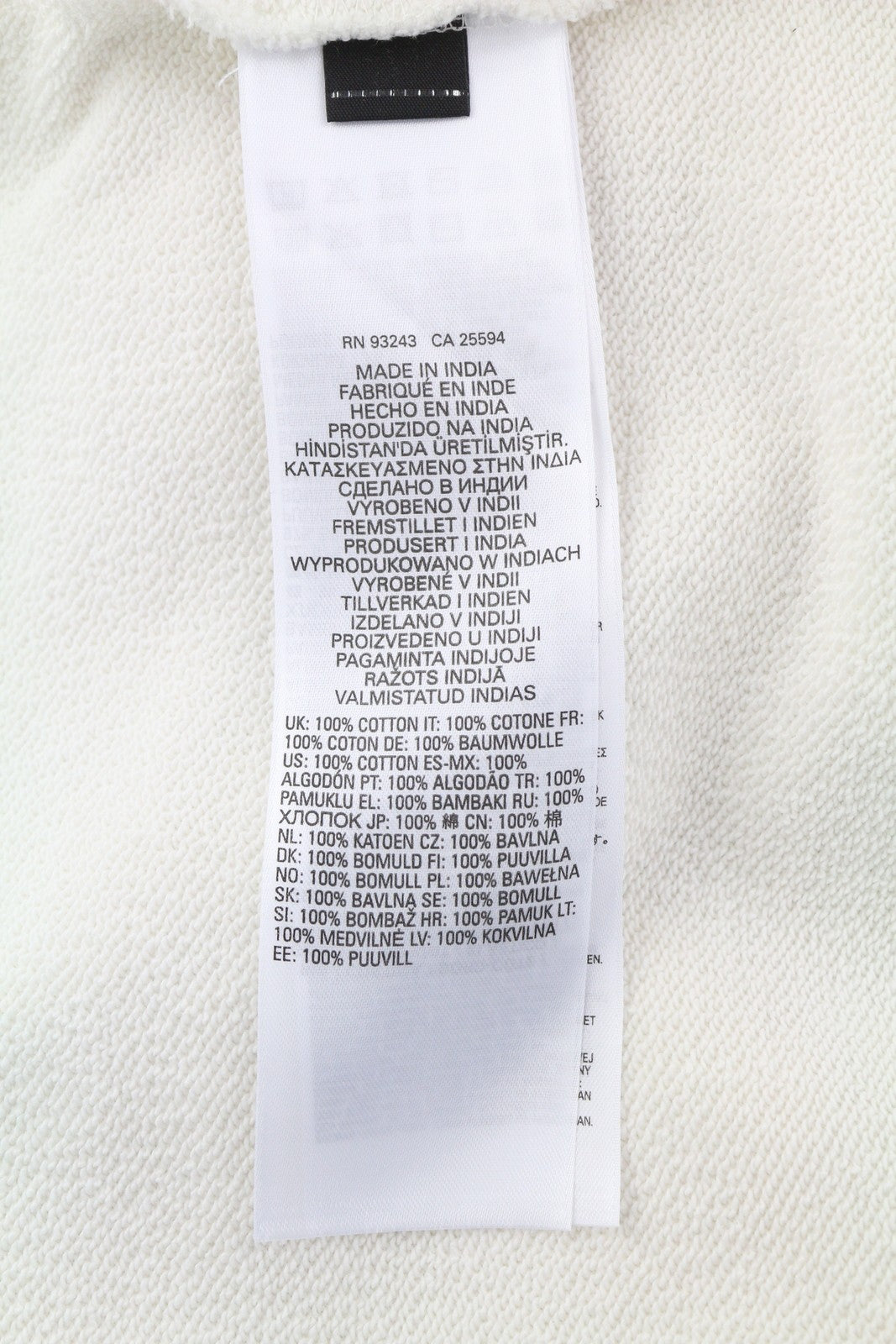 DIESEL S-Ginn-Hood-E6 Men Hoodie L Off White Pullover Kangaroo Pocket Hooded