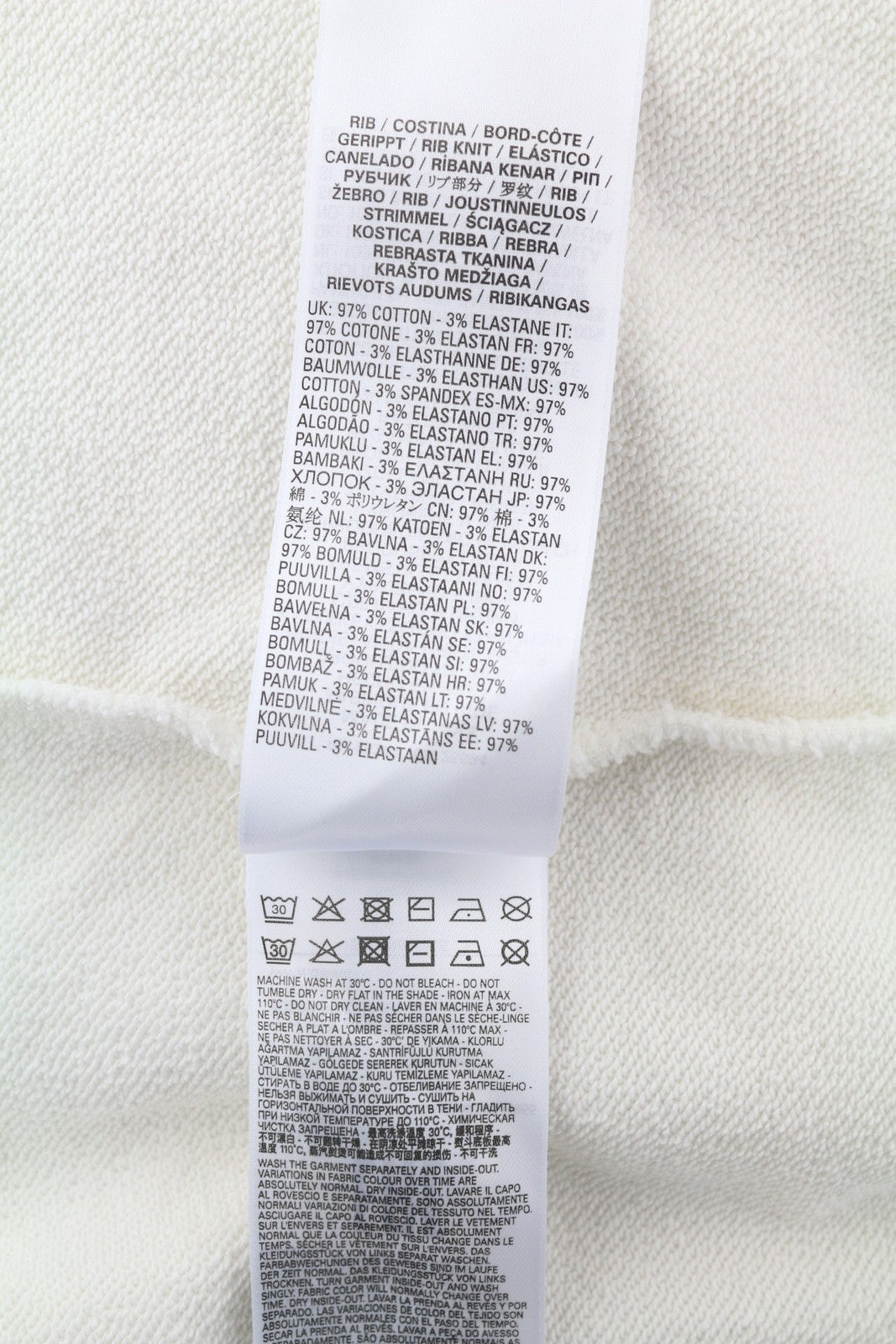 DIESEL S-Ginn-Hood-E6 Men Hoodie L Off White Pullover Kangaroo Pocket Hooded