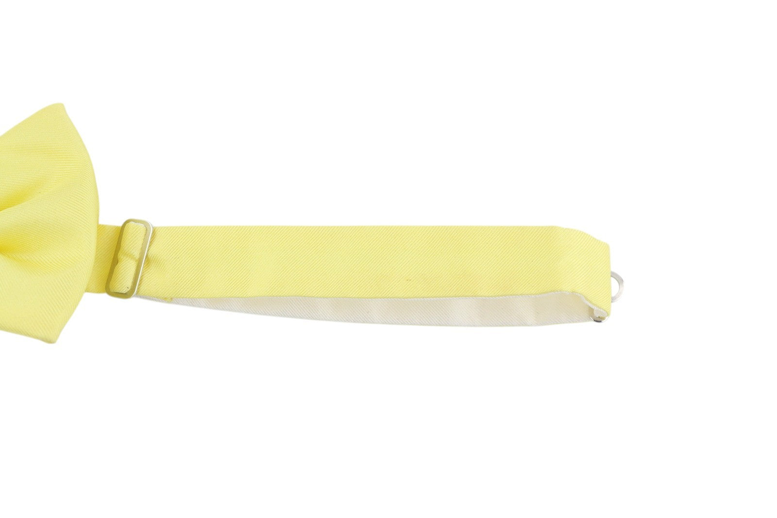 DSQUARED2 Mens Bow Tie ONE SIZE Silk Light Yellow Butterfly Self-Tie Dress