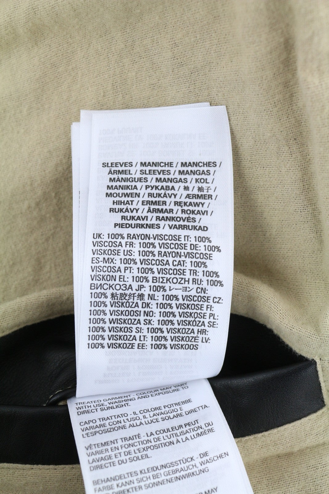 DIESEL L-Cale Mens Jacket L Black Cowhide Leather Neck  RRP€650