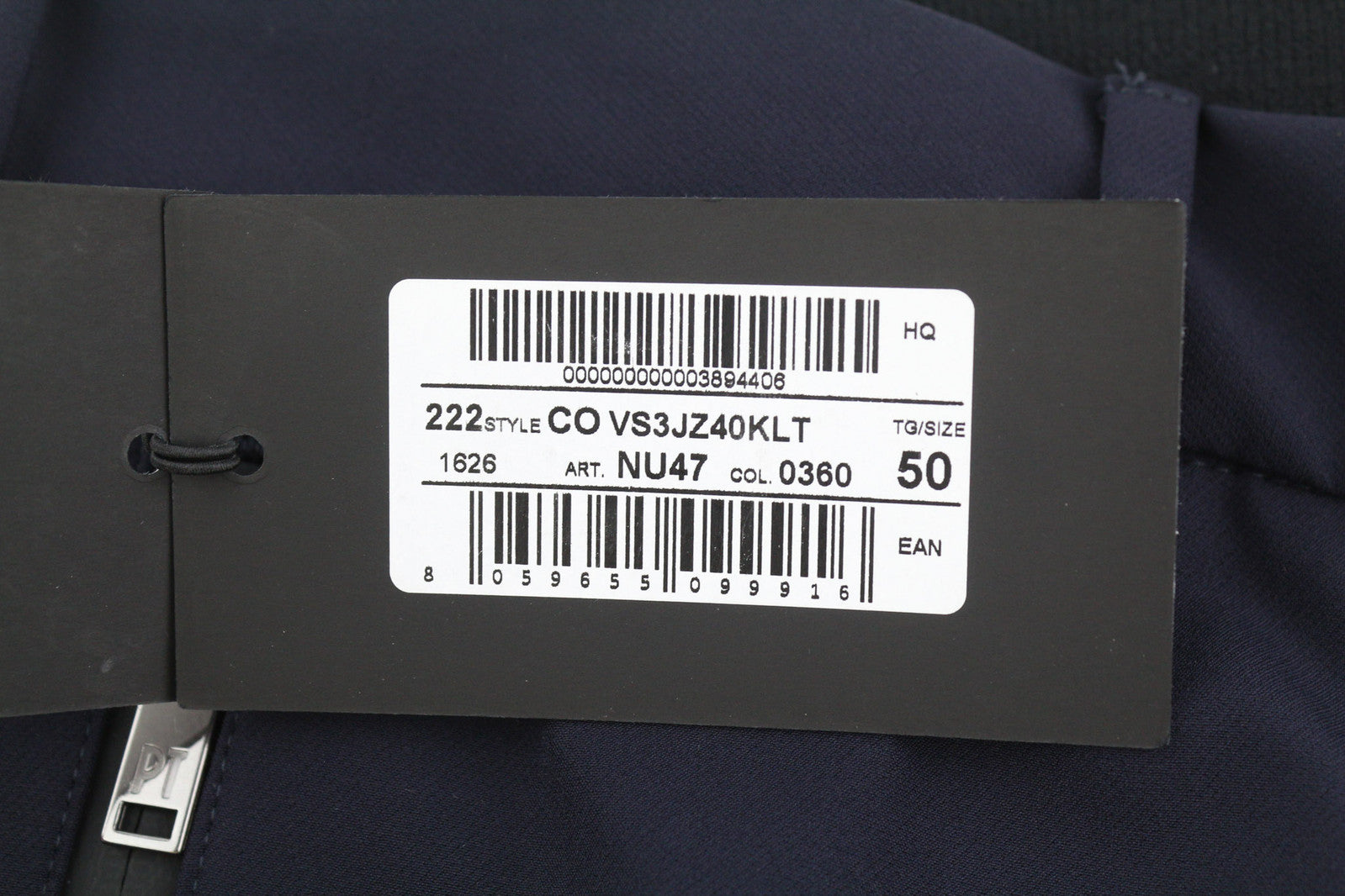 PT TORINO Lamda Men Trousers 50 W31 Slim Zipper Pockets Polyamide Blend Casual