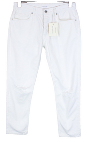 GANT Slacker Womens Off-White Jeans W27/L34 Distressed Denim Pure Cotton Pants