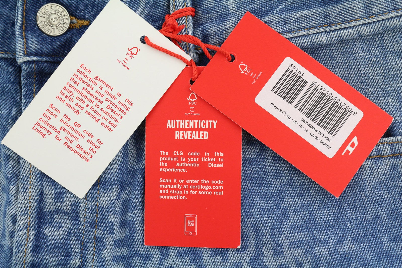 DIESEL 1995 007F5 Mens Jeans W31 Slim  Mid Waist Straight Leg RRP€250 Blue