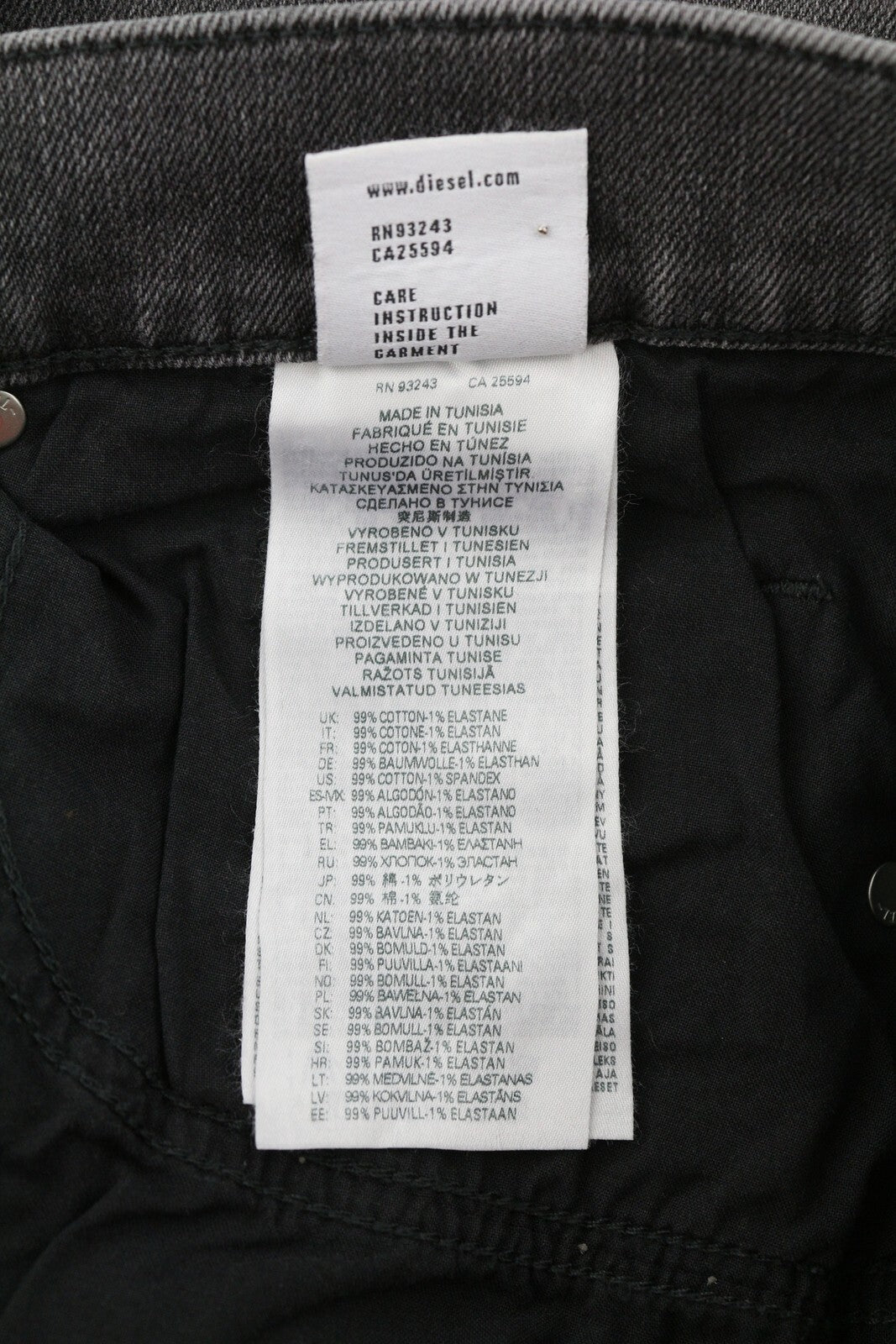 DIESEL 2020 D-Viker 09D49 Mens Jeans W32/L30 Regular  Straight Leg Mid Waist