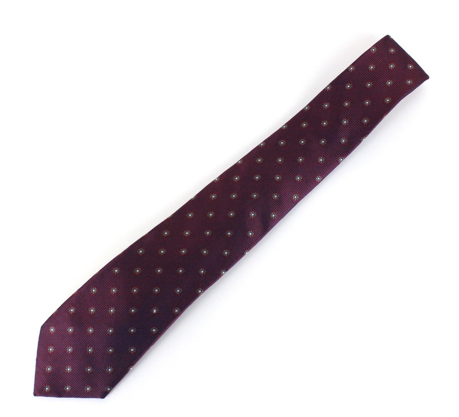 SUITSUPPLY Men's Tie 148 x 8 cm Purple Patterned Silk Pointed-End Classic