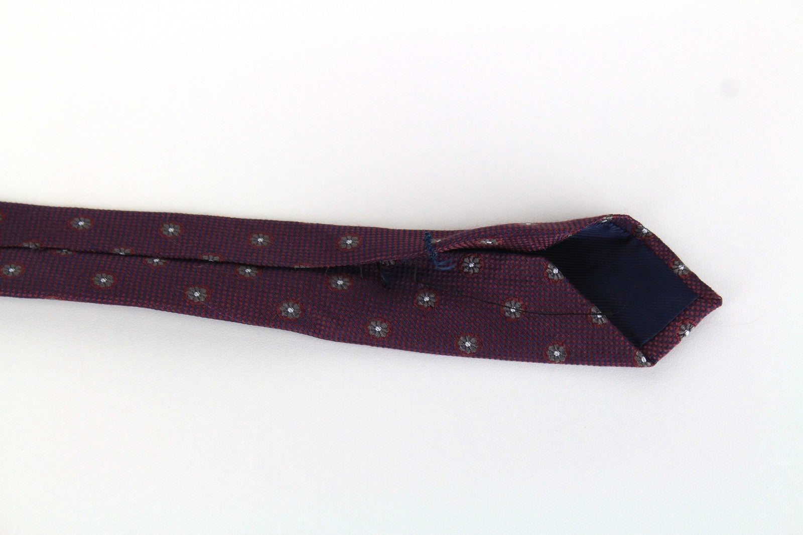 SUITSUPPLY Men's Tie 148 x 8 cm Purple Patterned Silk Pointed-End Classic