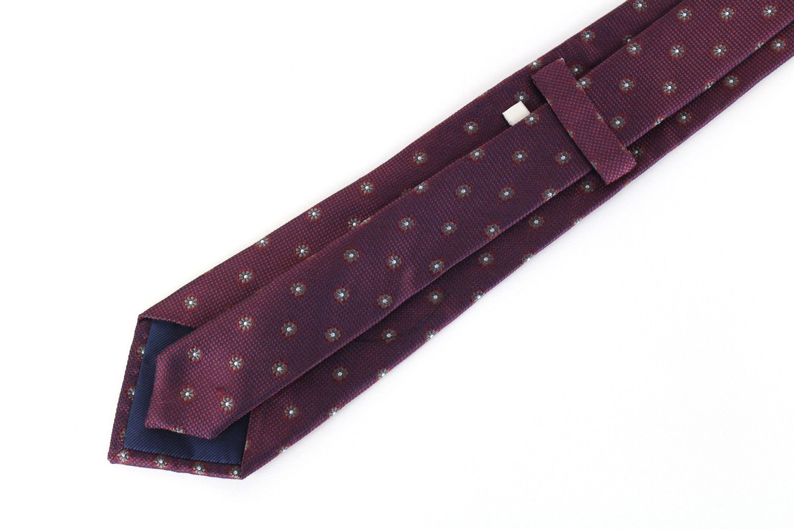SUITSUPPLY Men's Tie 148 x 8 cm Purple Patterned Silk Pointed-End Classic