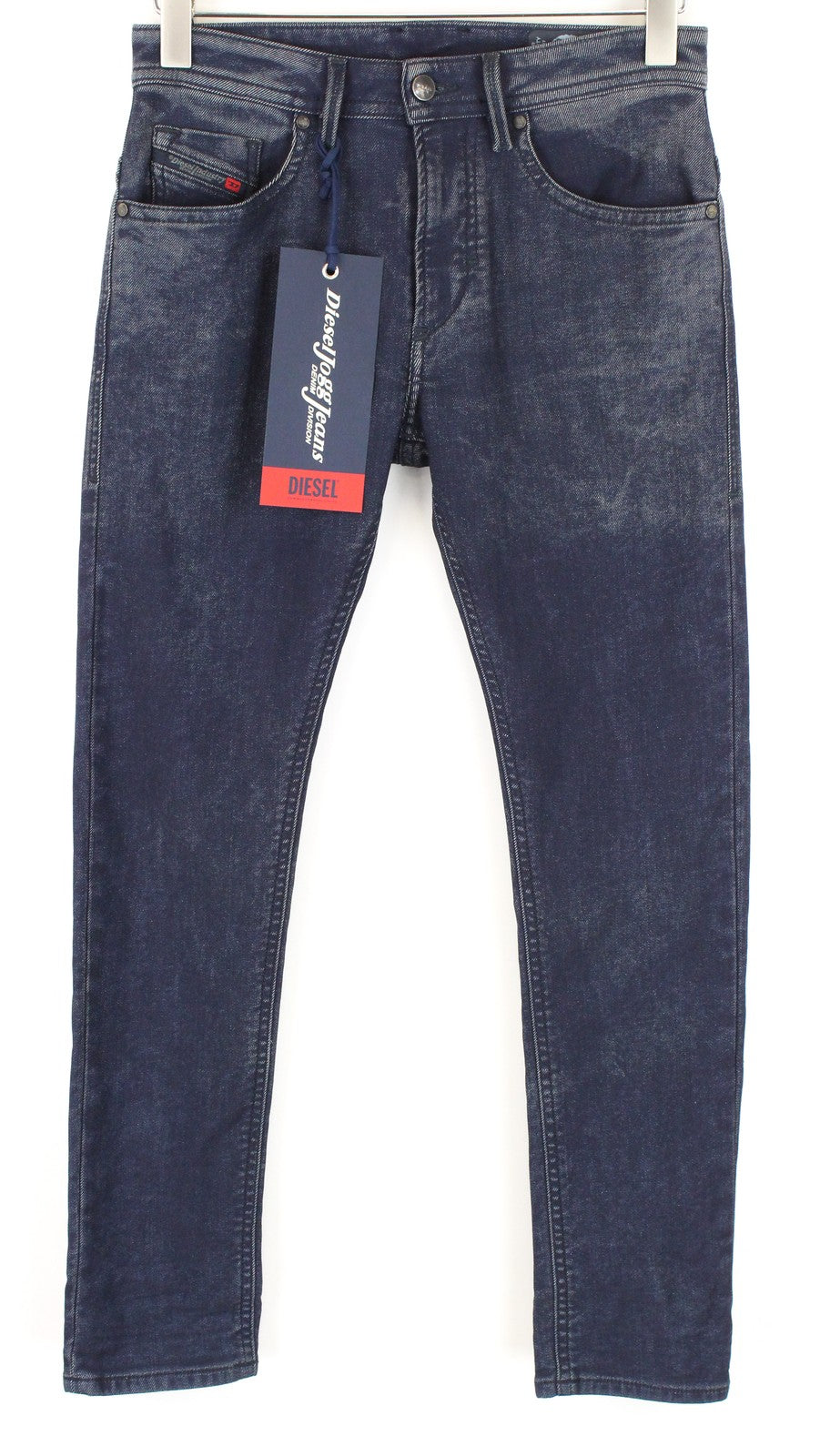 DIESEL Thommer-T 084ZP Men's Jeans W27 Sweat Jogg Slim Blue Stretch Washed