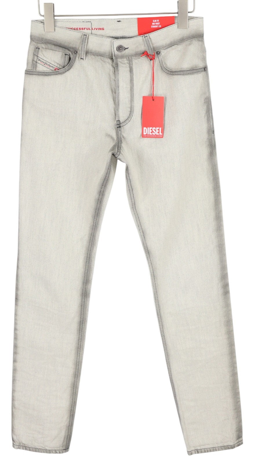 DIESEL 1995 09C86 Mens Jeans W29/L32 Light Slim Straight Mid Waist RRP€195