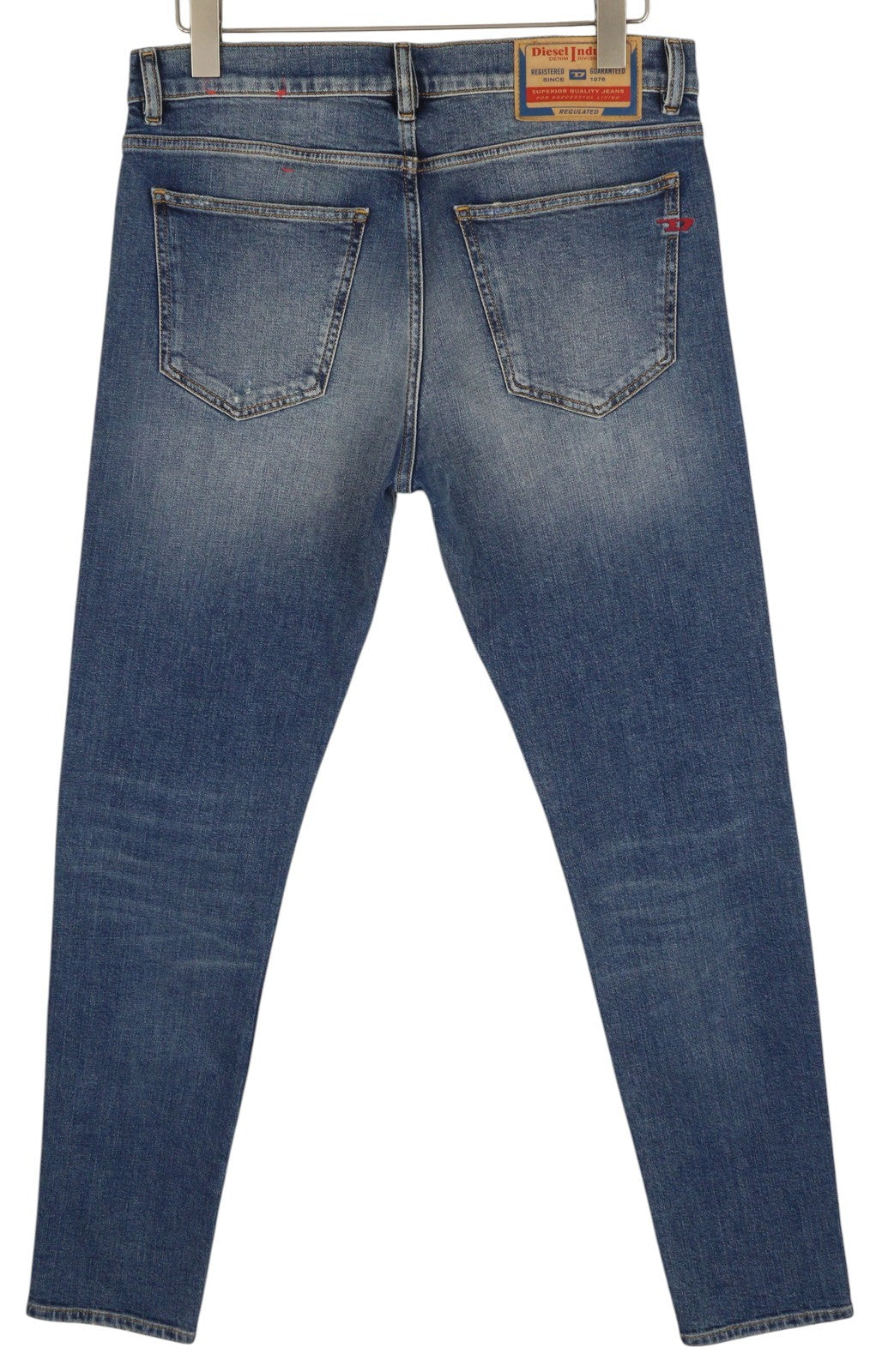 DIESEL 2019 D-Strukt 09H45 Mens Jeans W32/L34 Stretchy Distress Blue RRP€250