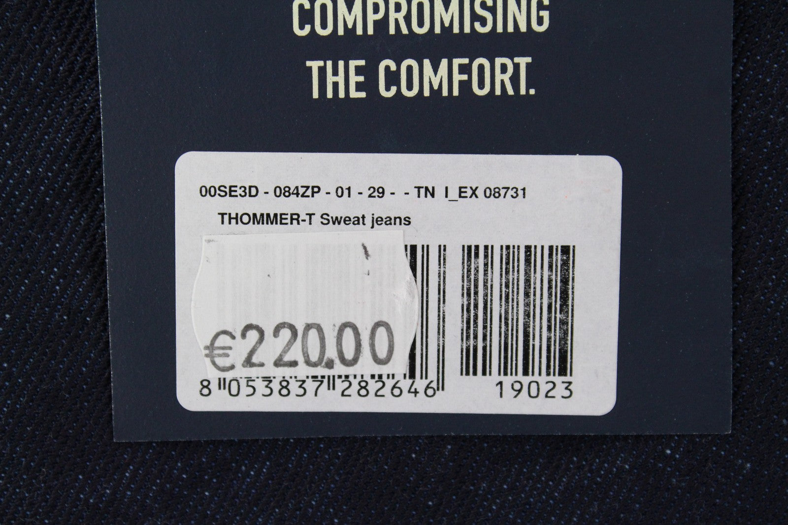 DIESEL Thommer-T 084ZP Men's Jeans W29 Sweat Jogg Blue Slim Stretch Washed