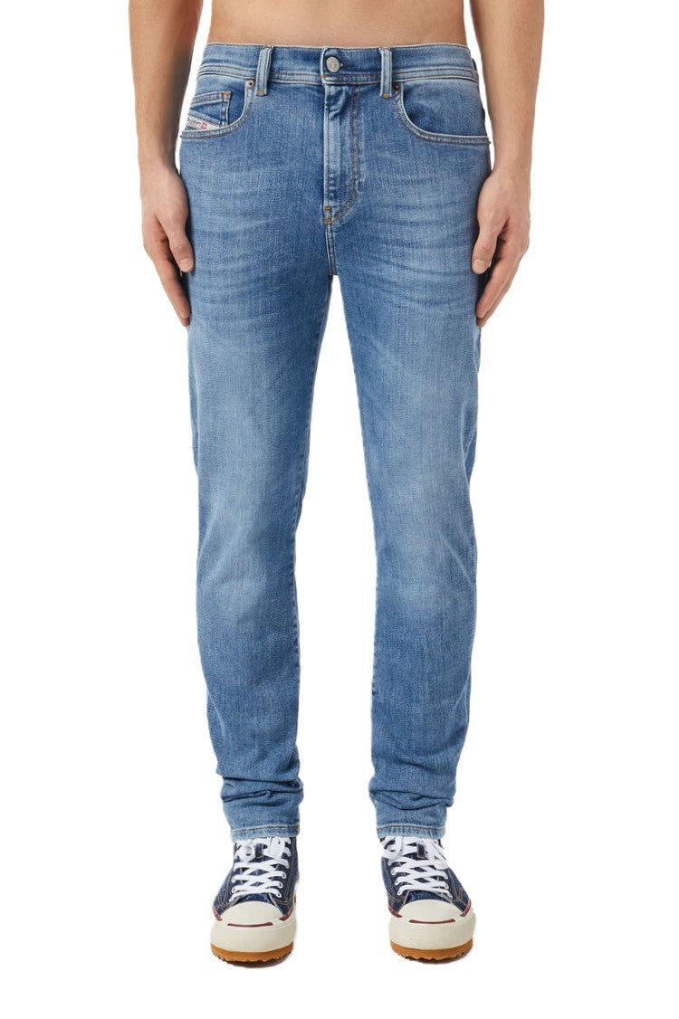 DIESEL 1983 D-AMNY 09C01 Mens Jeans W32/L32 High Waist Skinny Blue RRP195