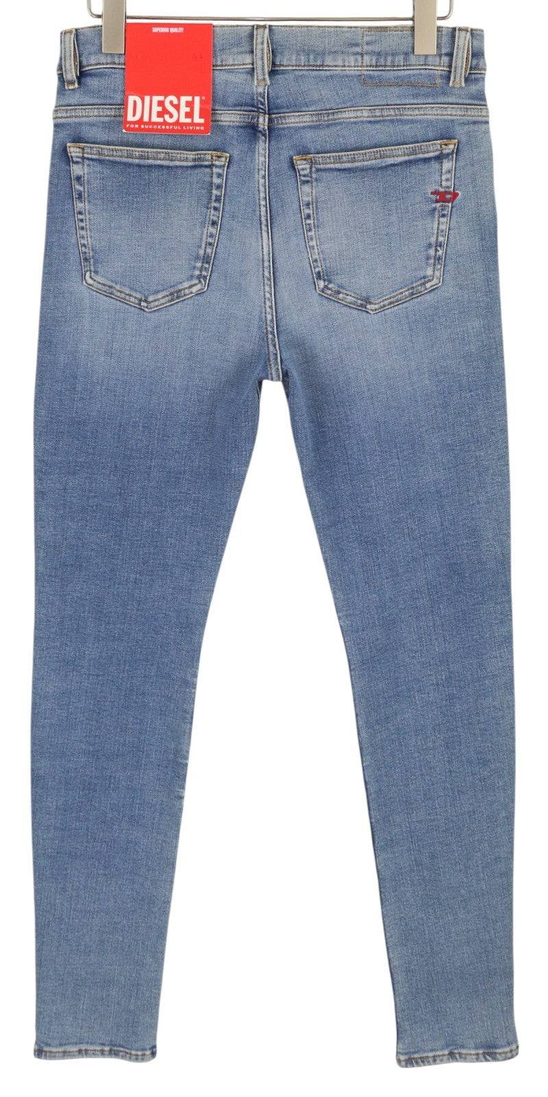 DIESEL 1983 D-AMNY 09C01 Mens Jeans W32/L32 High Waist Skinny Blue RRP195