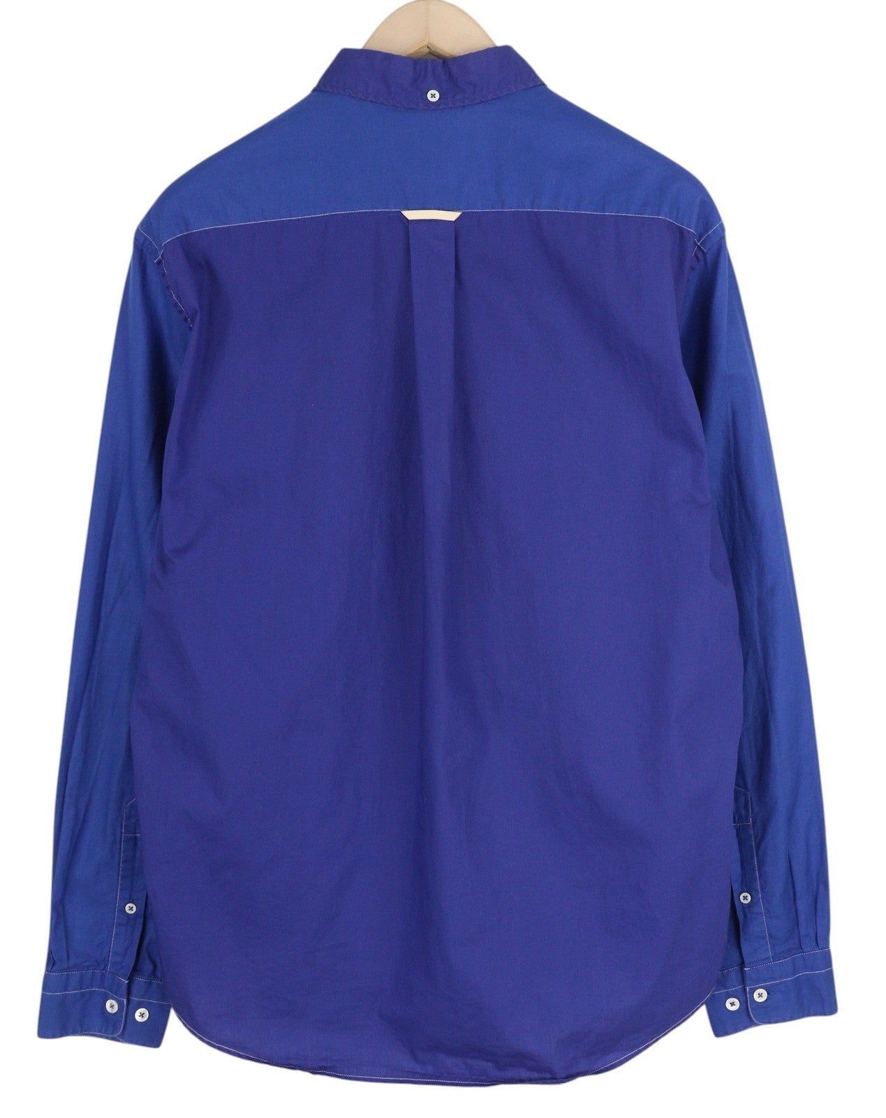 ACNE Isherwood Pox Men Shirt 52 Casual Button Down Neck Patch Pocket Cotton