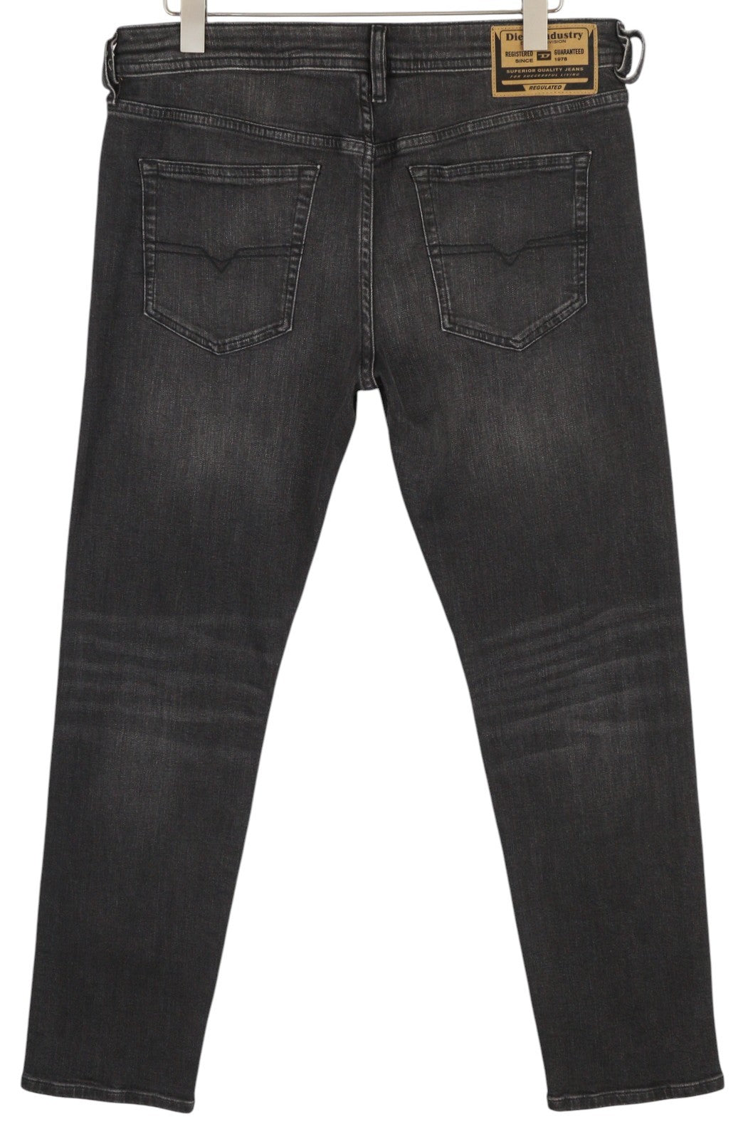 DIESEL Buster-X RB063 Men Jeans W33/L32 Washed Black Tapered Fit Button RRP€175