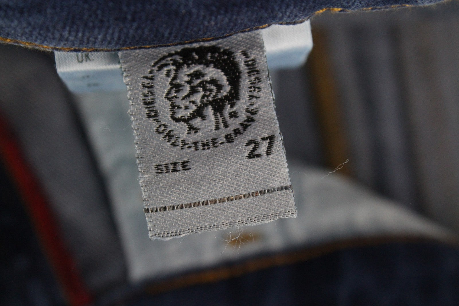 DIESEL D-Bazer 083AZ Men's Jeans W27/L32 Tapered Blue Cotton Stretch Washed