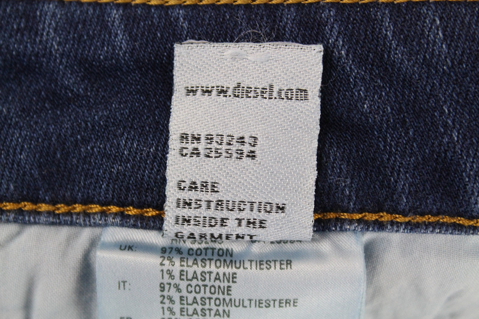 DIESEL D-Bazer 083AZ Men's Jeans W27/L32 Tapered Blue Cotton Stretch Washed