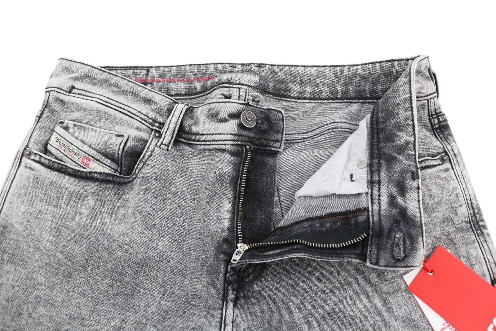 DIESEL 1979 Sleenker 09D89 Mens Jeans W32/L30 Stretchy Skinny Leg Grey RRP€195