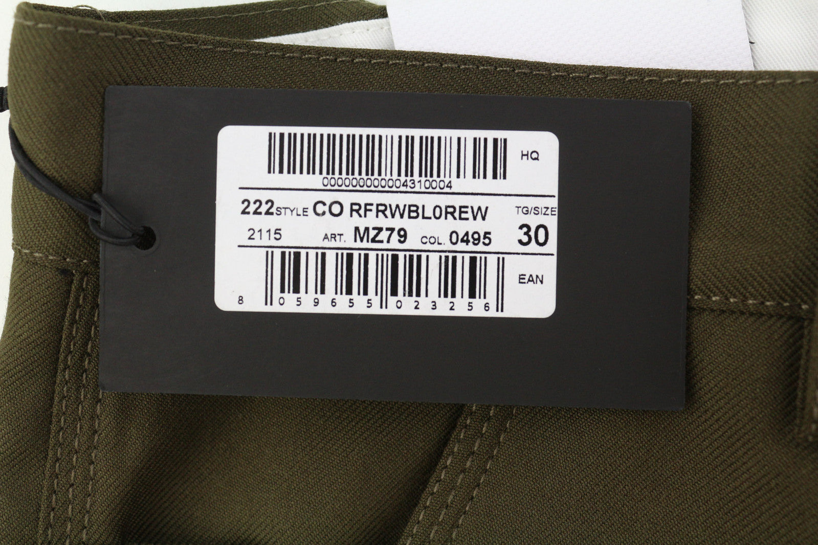 PT TORINO The Worker Men Trousers W30 Brown Fleece Wool Blend Tapered Buttoned